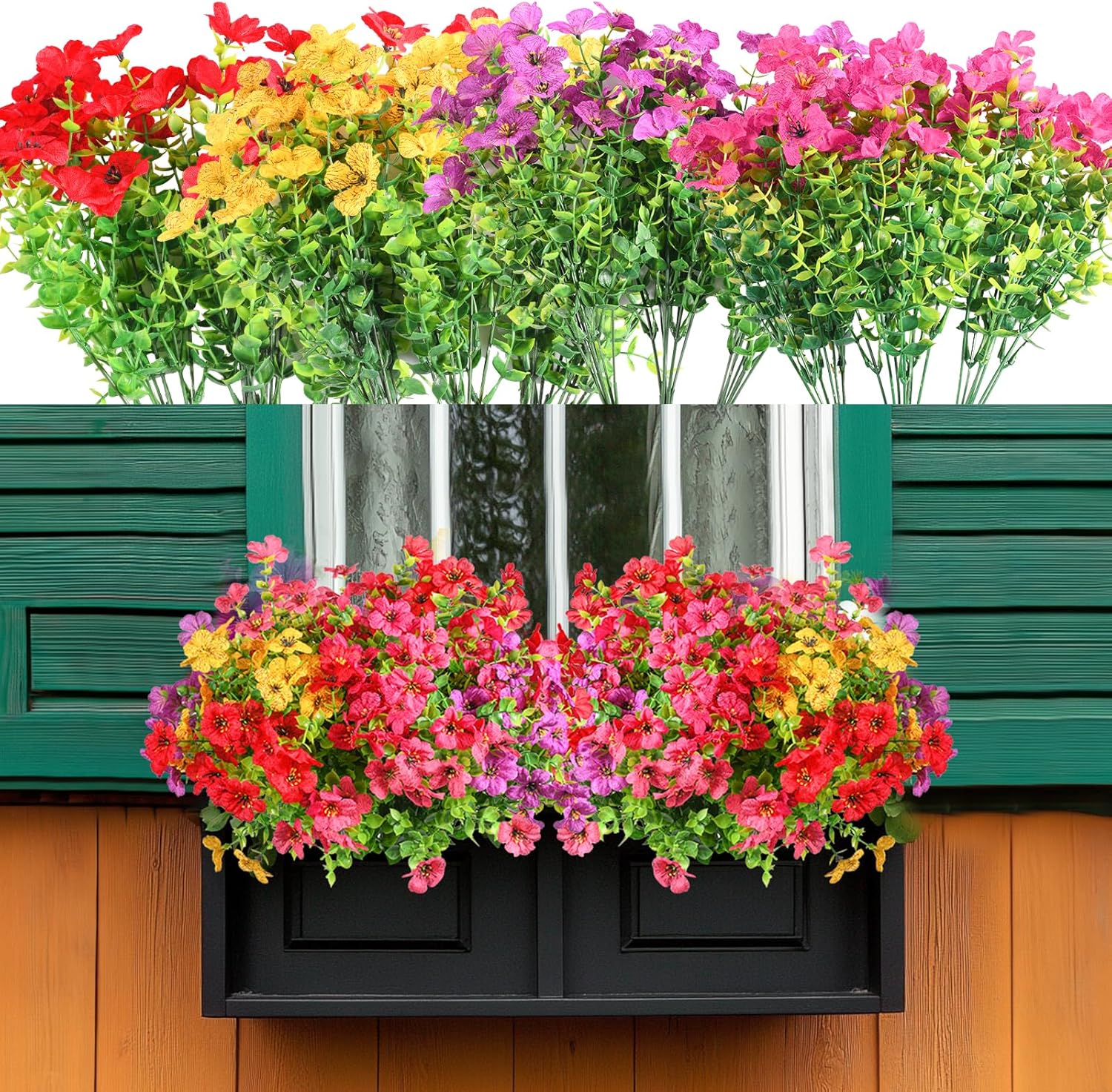 12 Bundle Artificial Daisy Flowers for Outdoor Decoration