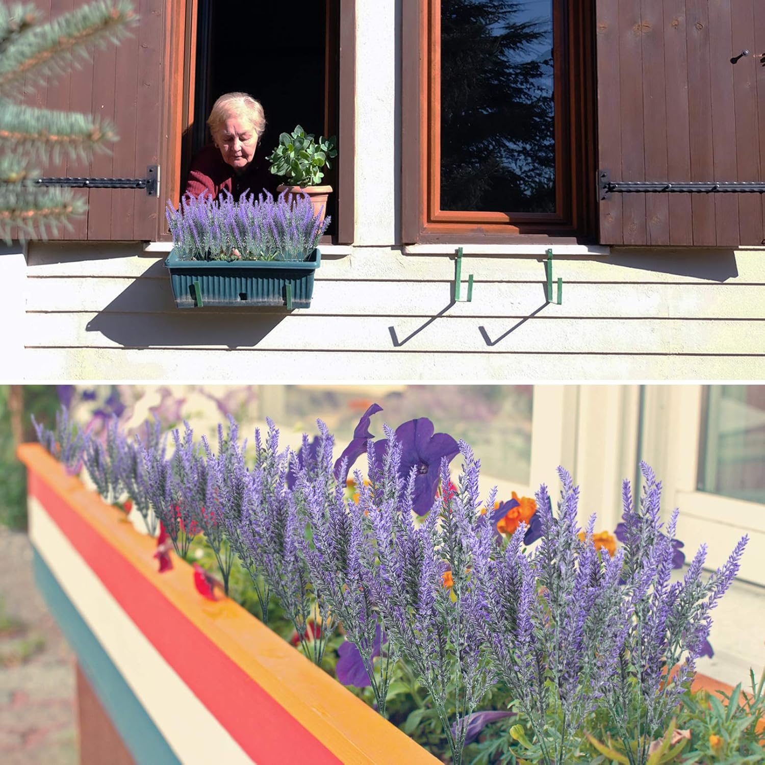 10 Bundle Artificial Lavender Flowers for Home Wedding Decor