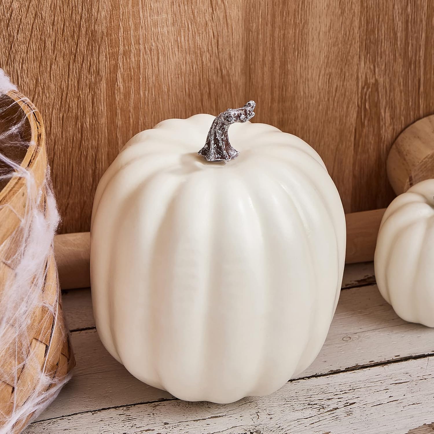 Halloween 7 Piece Artificial Pumpkin Decor Set