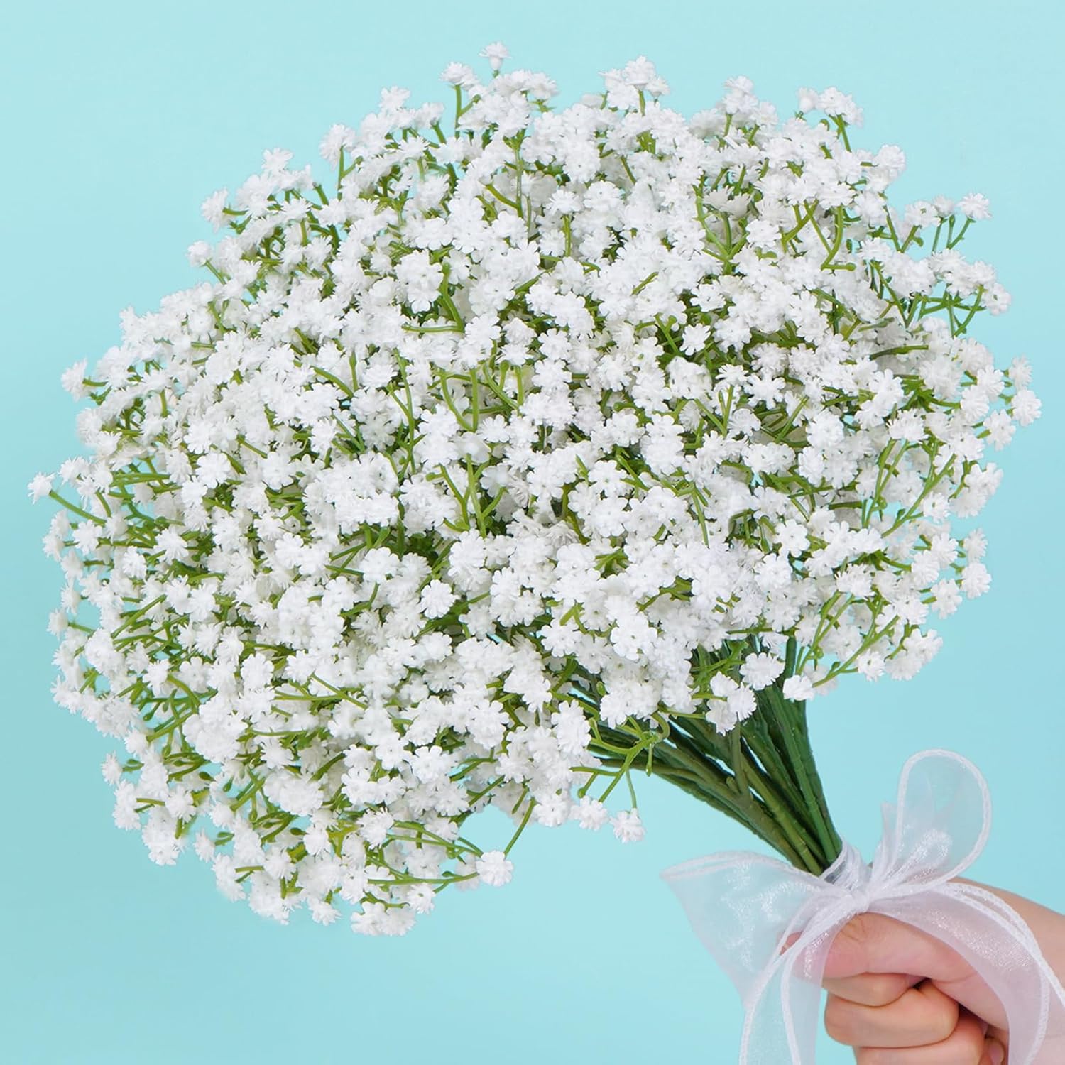 Waipfaru 15Pcs Artificial Babys Breath Flowers