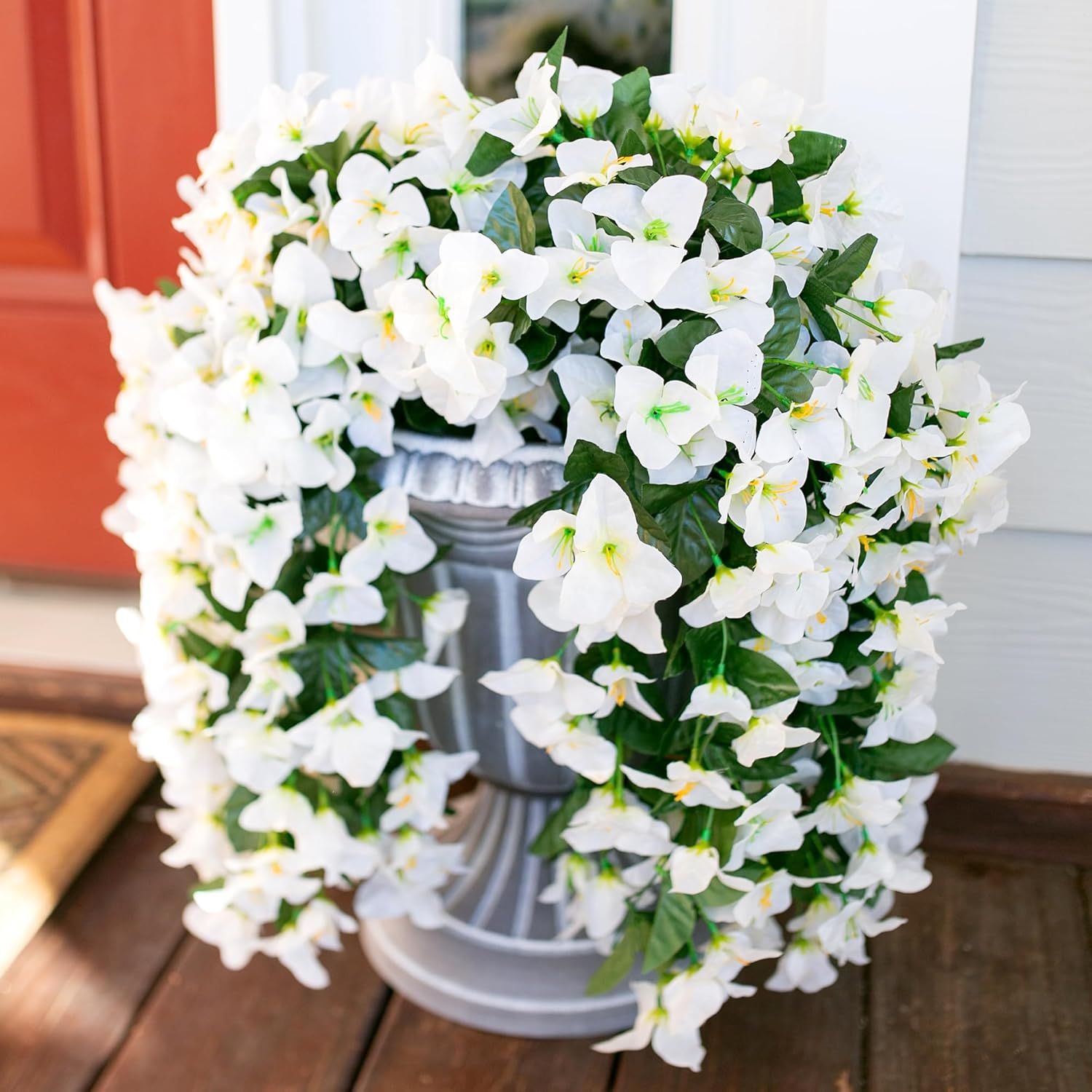 HyeFlora Artificial Bougainvillea Hanging Flowers 2pcs