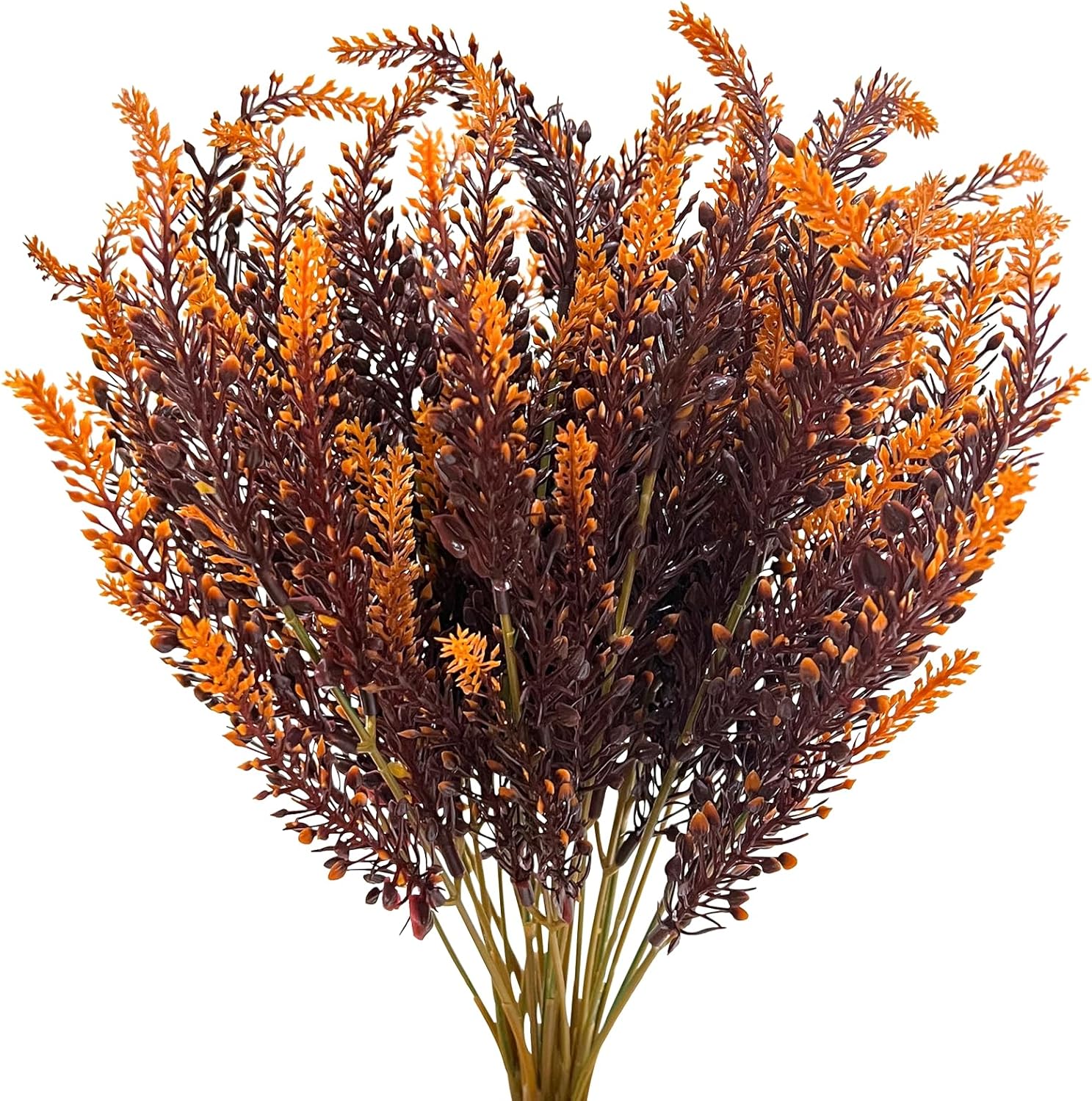 10 Bundles Artificial Fall Flowers for Outdoor Decor
