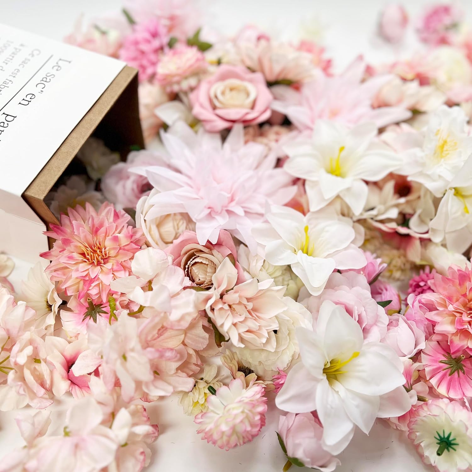 Artificial Pink Flowers Bulk for Crafts and Decor