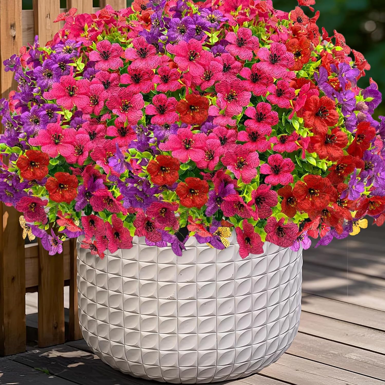 Artificial Fall Flowers for Outdoor Decor 10pcs