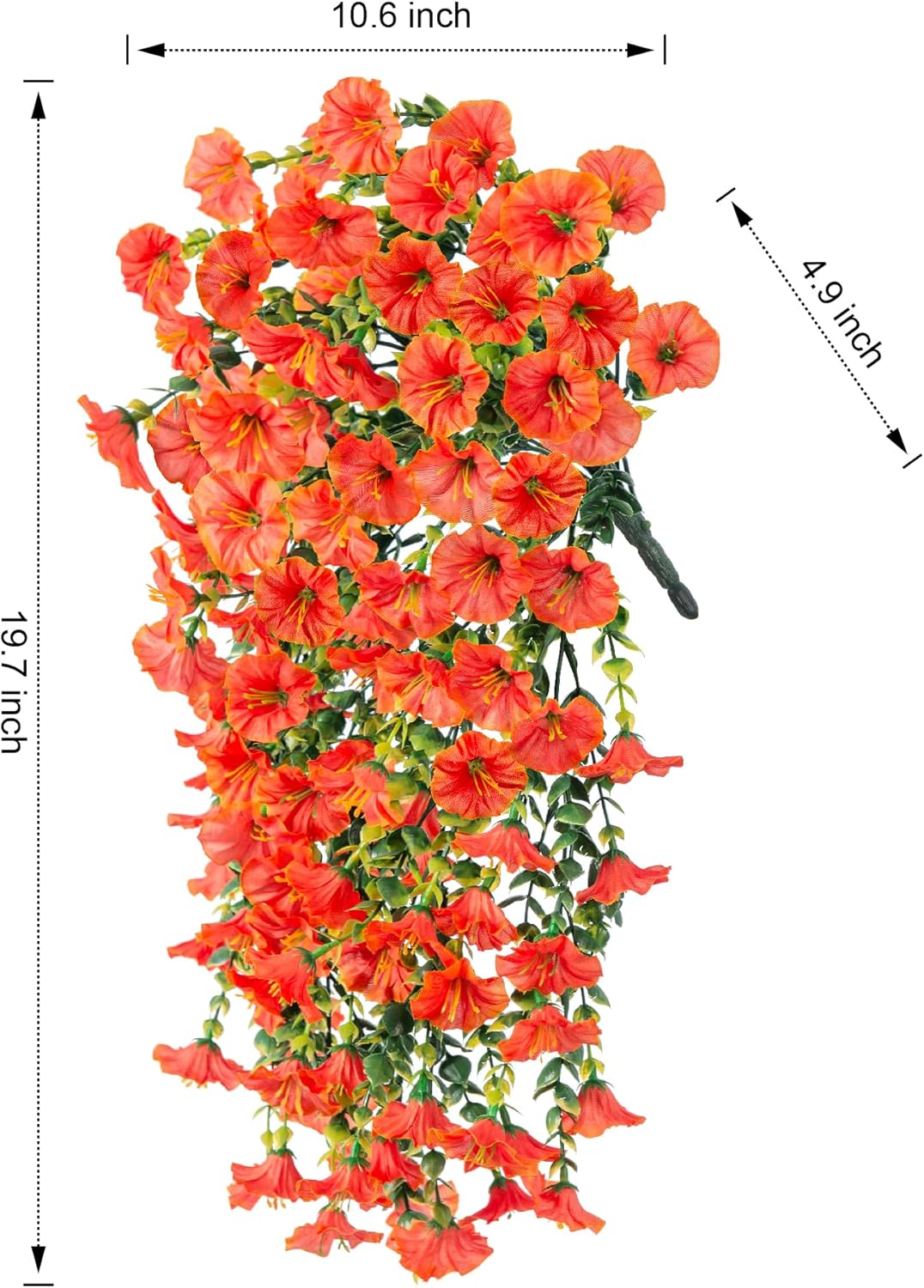 Ivydale Artificial Hanging Flowers with Eucalyptus and Petunias