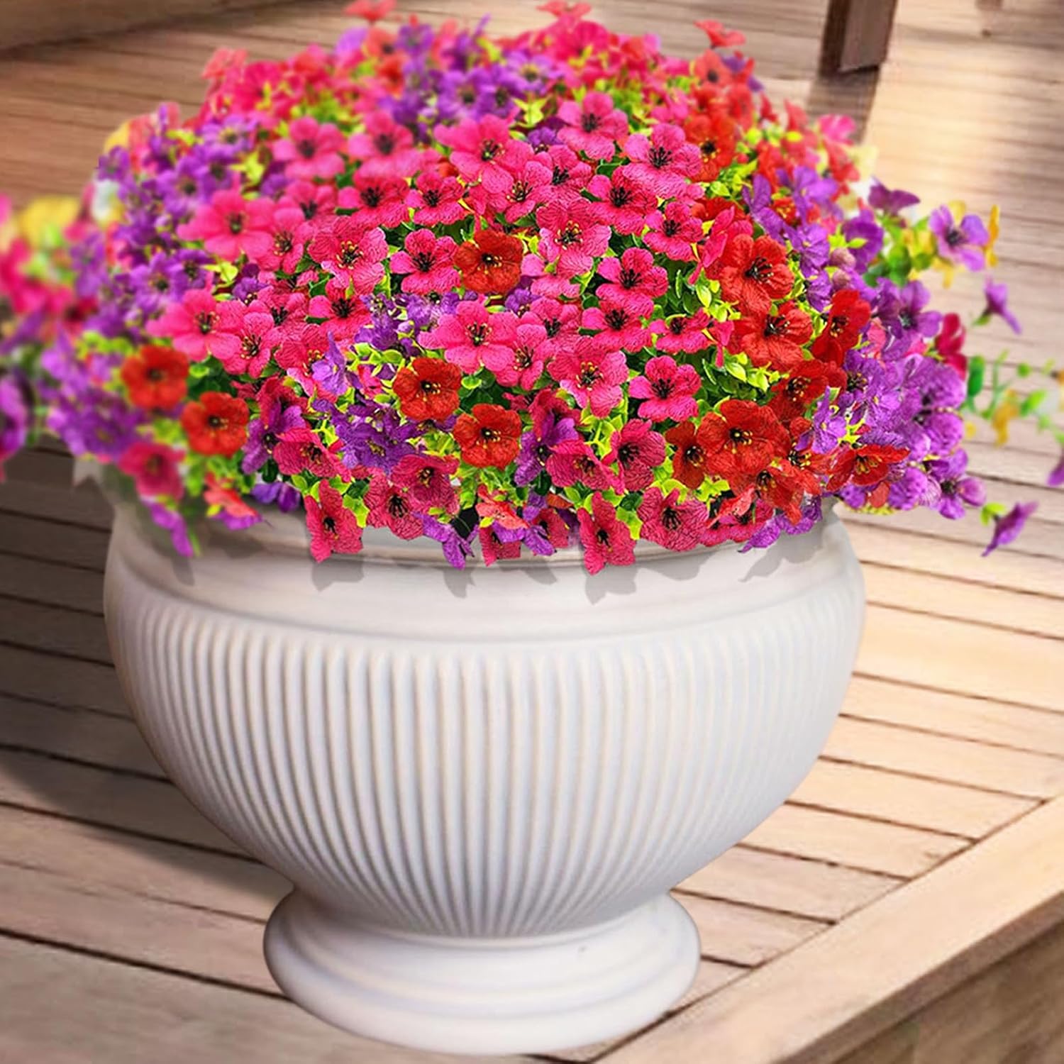 Artificial Fall Flowers for Outdoor Decor 10pcs
