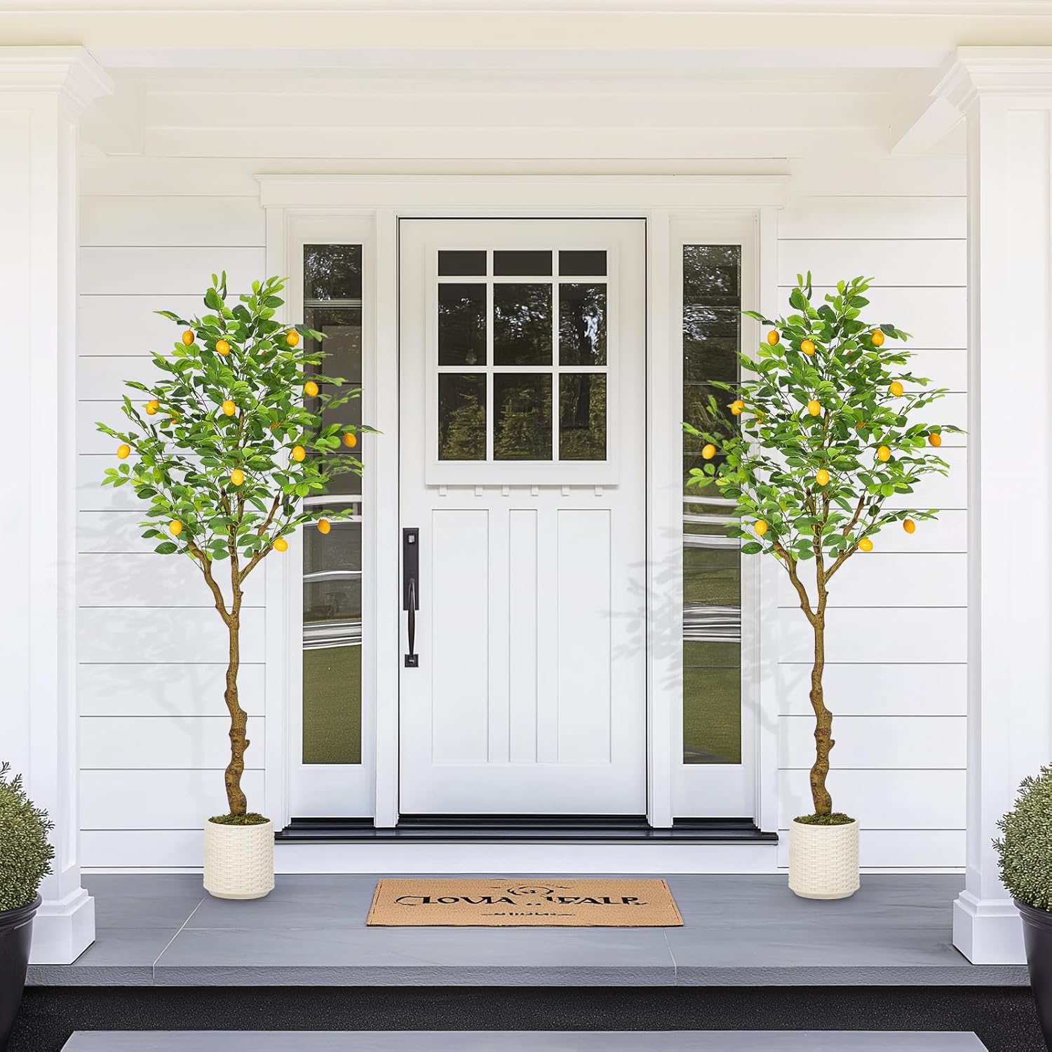 GarveeHome Artificial Lemon Tree with 100 LED Lights