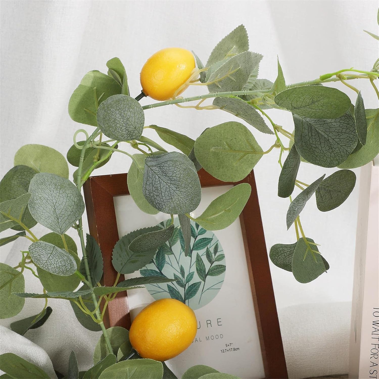 FQQWEE 768 Inch Artificial Lemon Garland Decor
