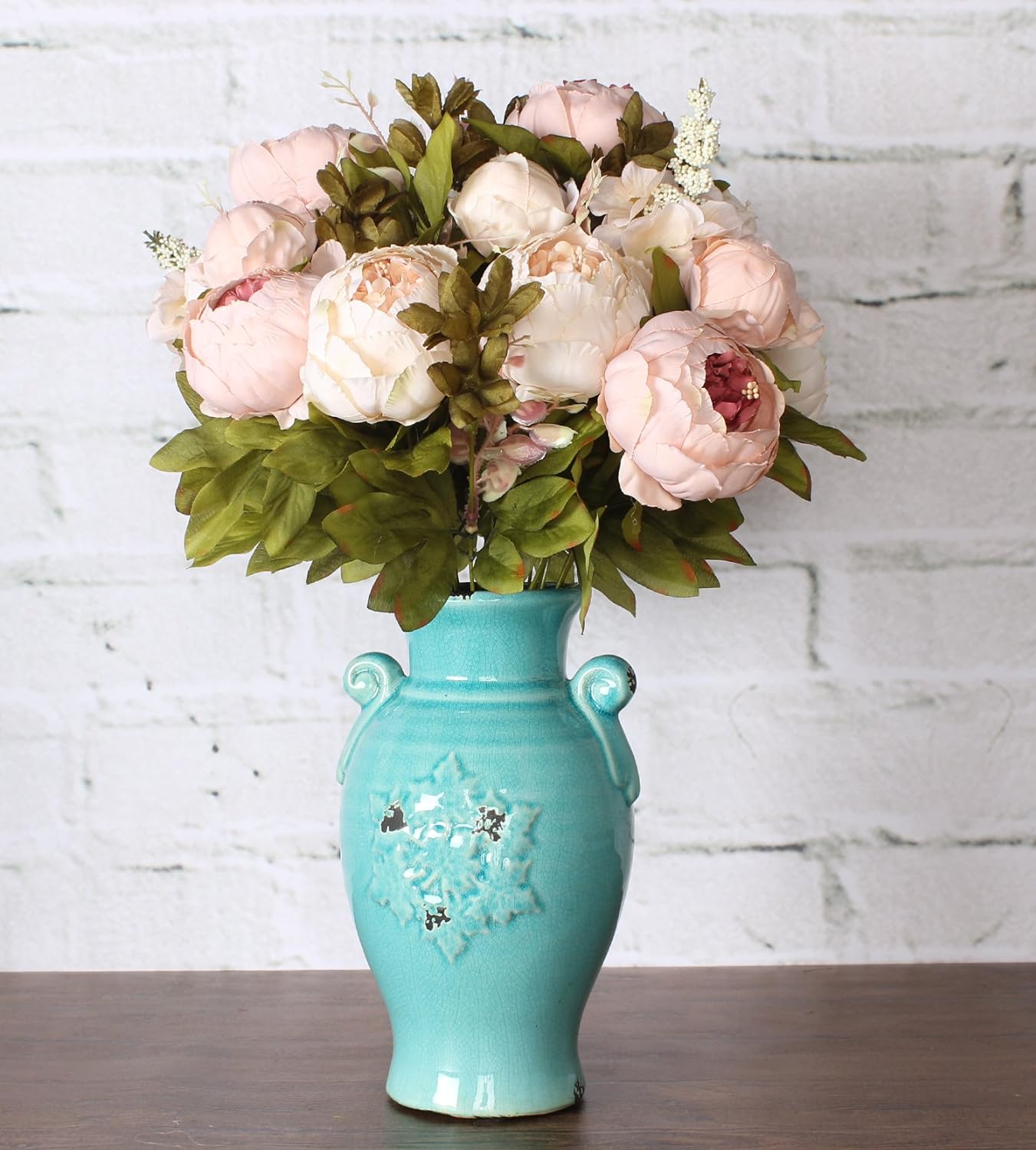 Duovlo Artificial Peony Flowers Wedding Home Decor