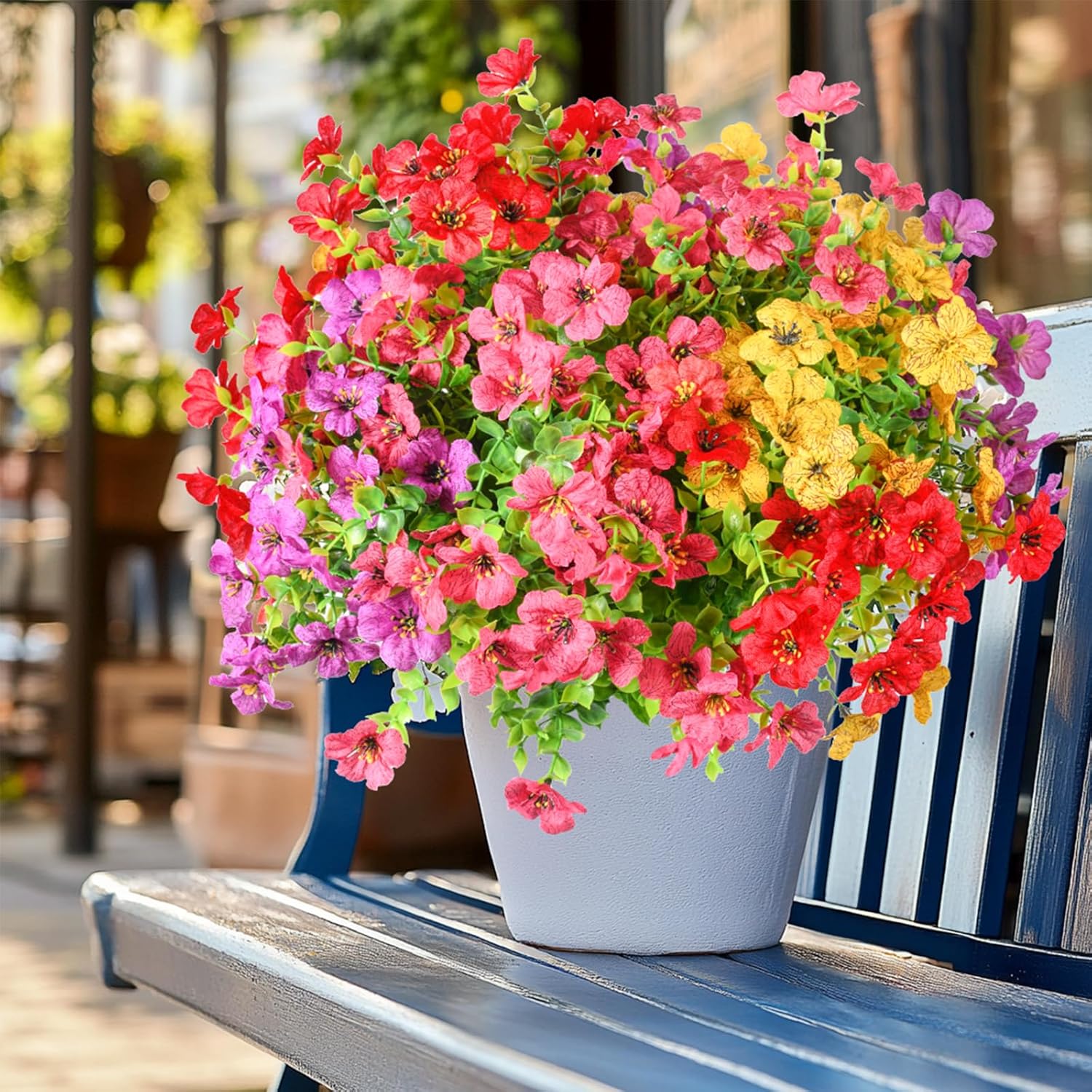 12 Bundle Artificial Daisy Flowers for Outdoor Decoration