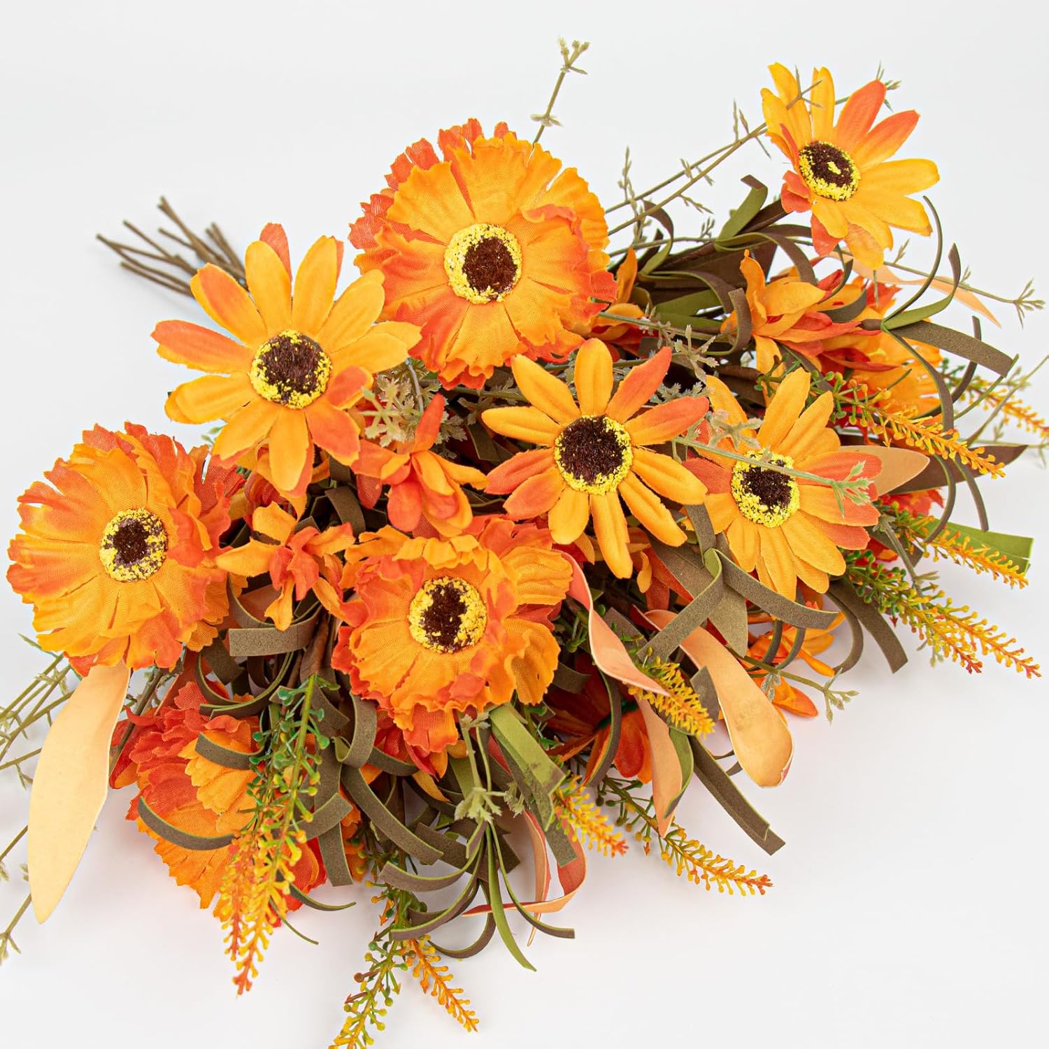 VioletEverGarden 12 Pack Artificial Fall Flowers