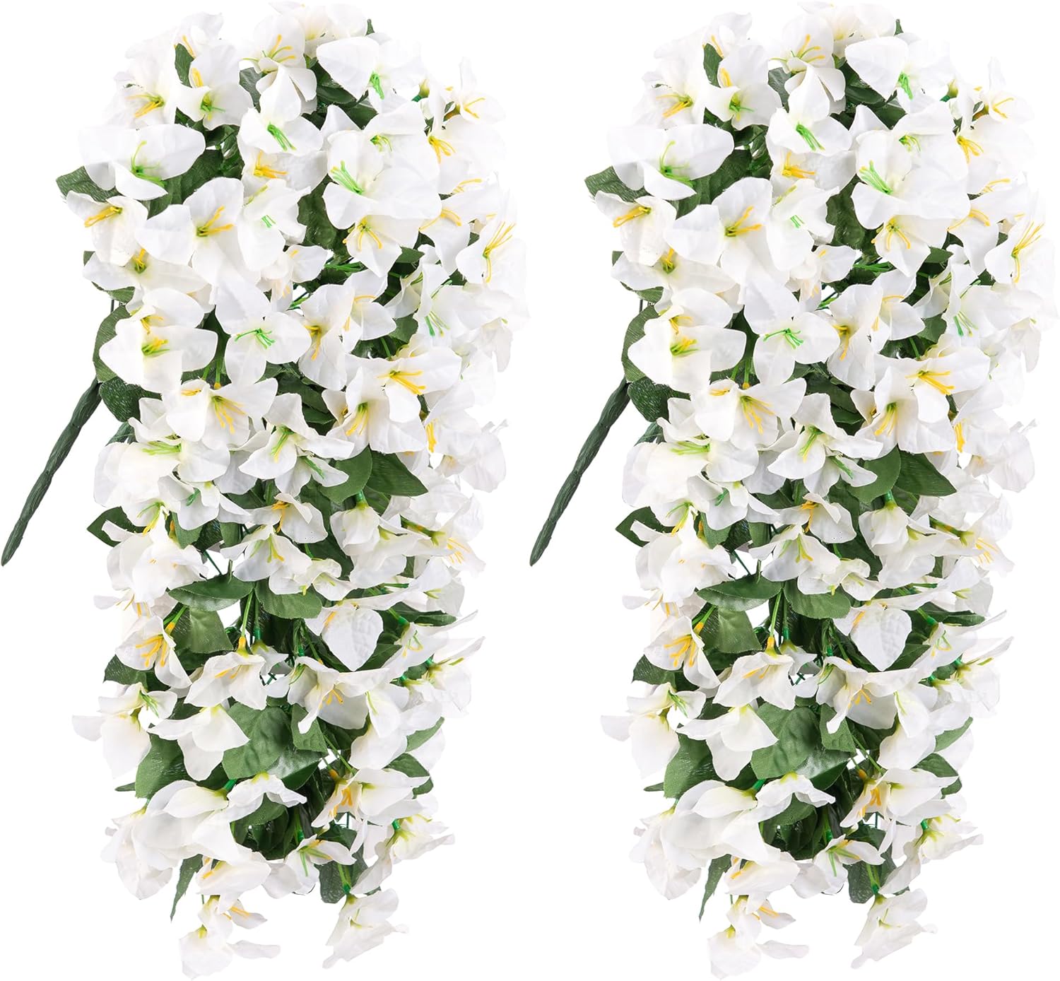 HyeFlora Artificial Bougainvillea Hanging Flowers 2pcs