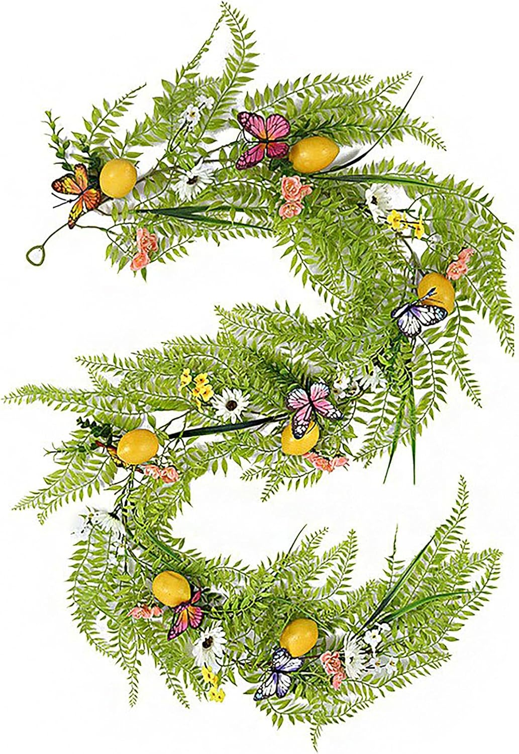 belupai Artificial Lemon Vine Garland 69in