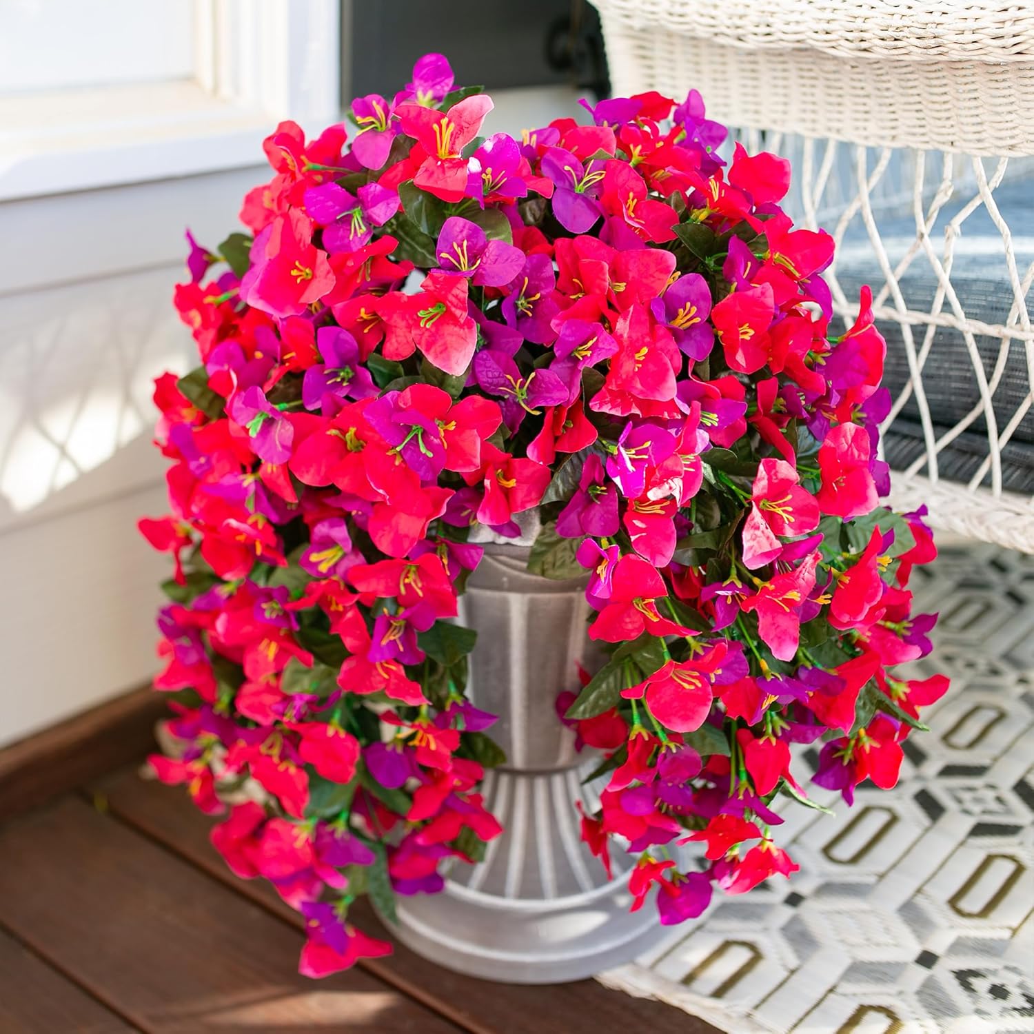 HyeFlora Bougainvillea Artificial Hanging Flowers 2pcs