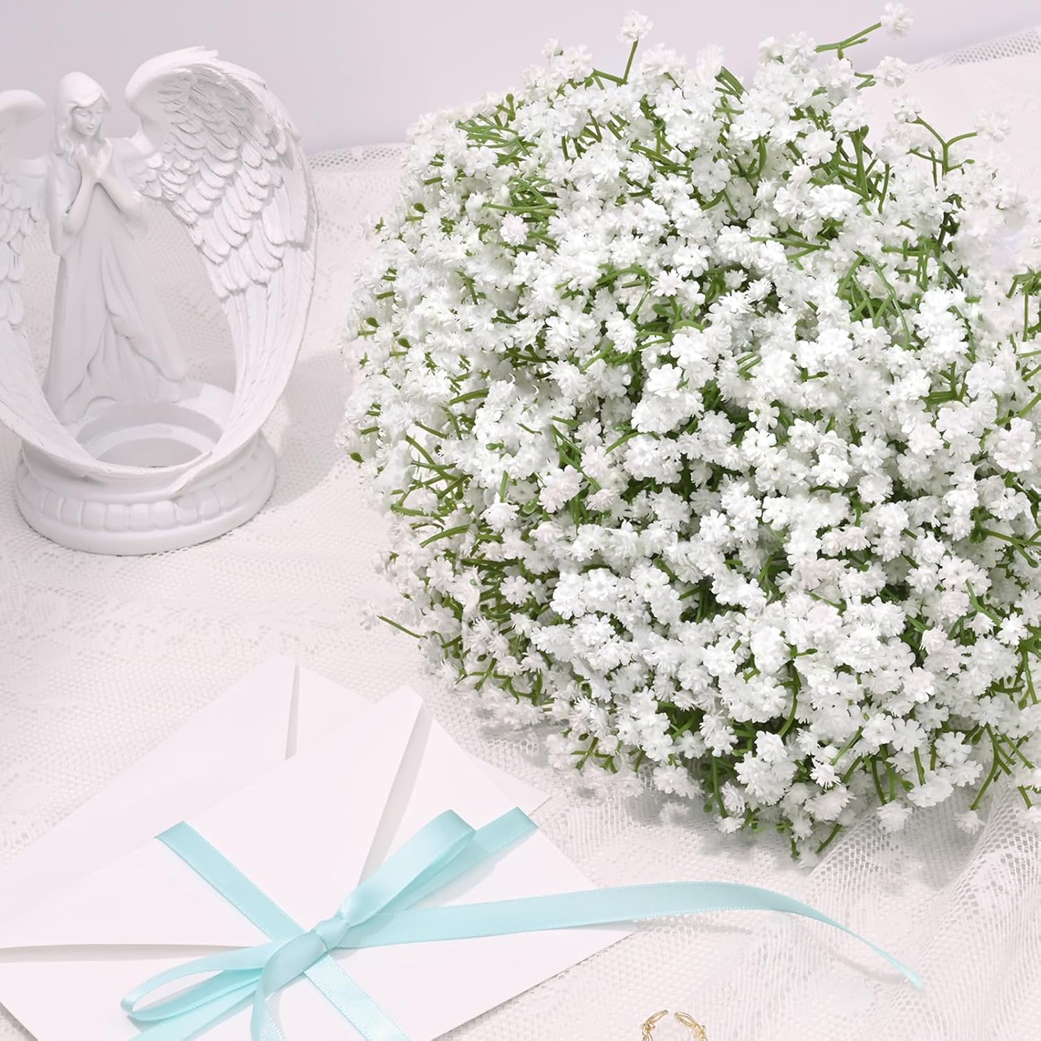 30 Pcs Baby Breath Artificial Flowers for Wedding Decor