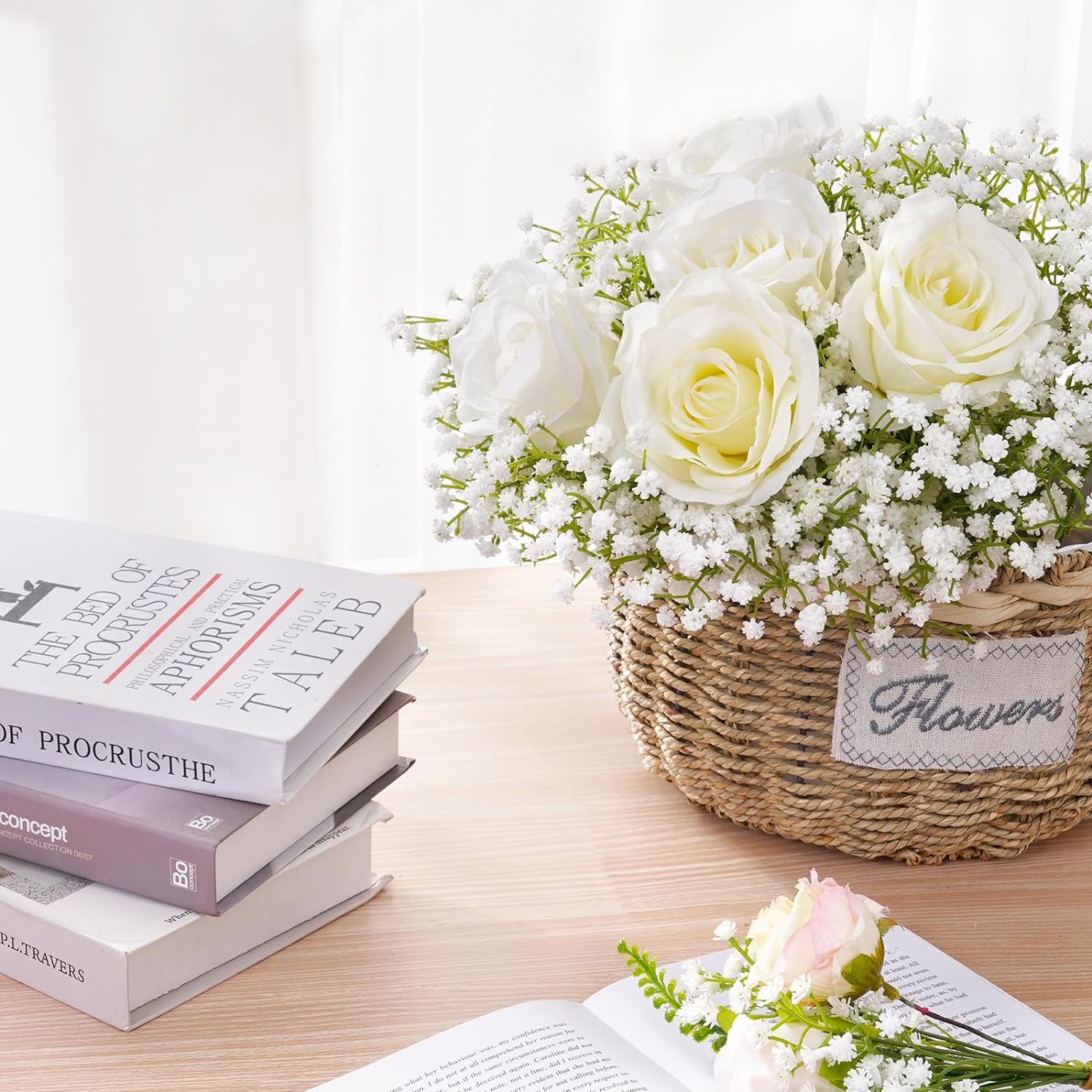 Waipfaru 15Pcs Artificial Babys Breath Flowers