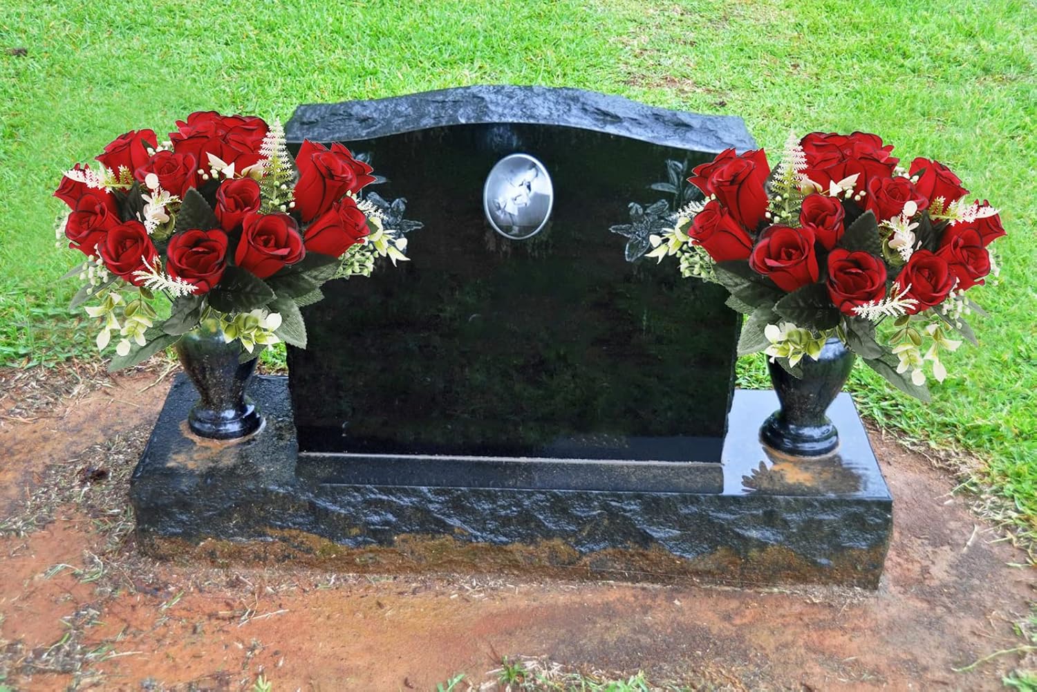 UArtlines Artificial Cemetery Flowers for Grave