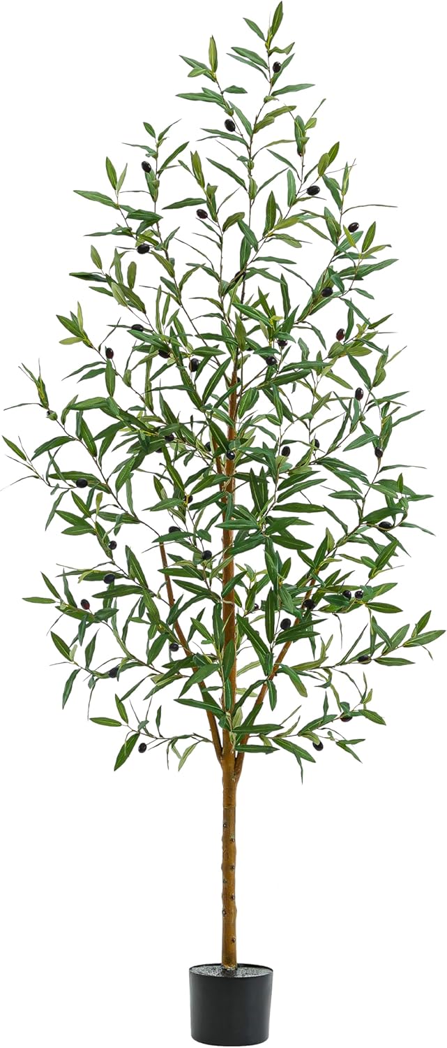 Artificial Olive Trees 6 FT Black Planter