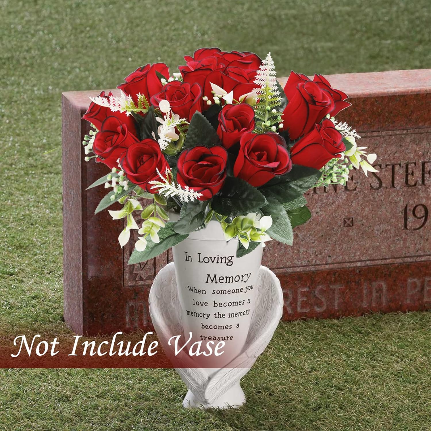 UArtlines Artificial Cemetery Flowers for Grave