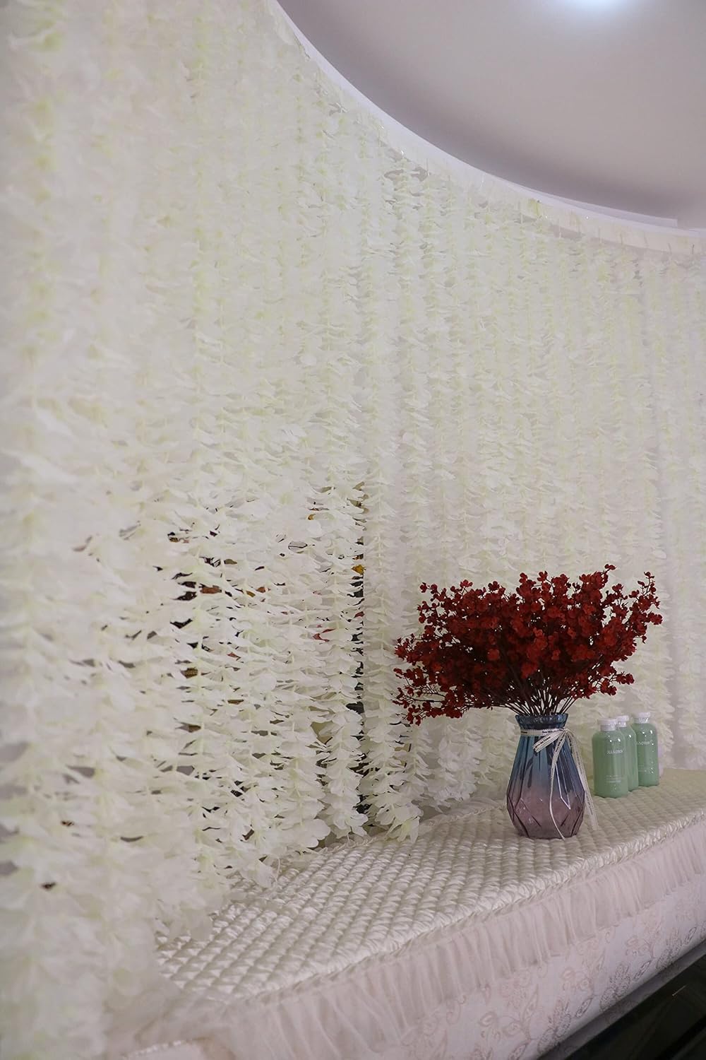 328ft Artificial Silk Wisteria Vine Garland Pack of 10