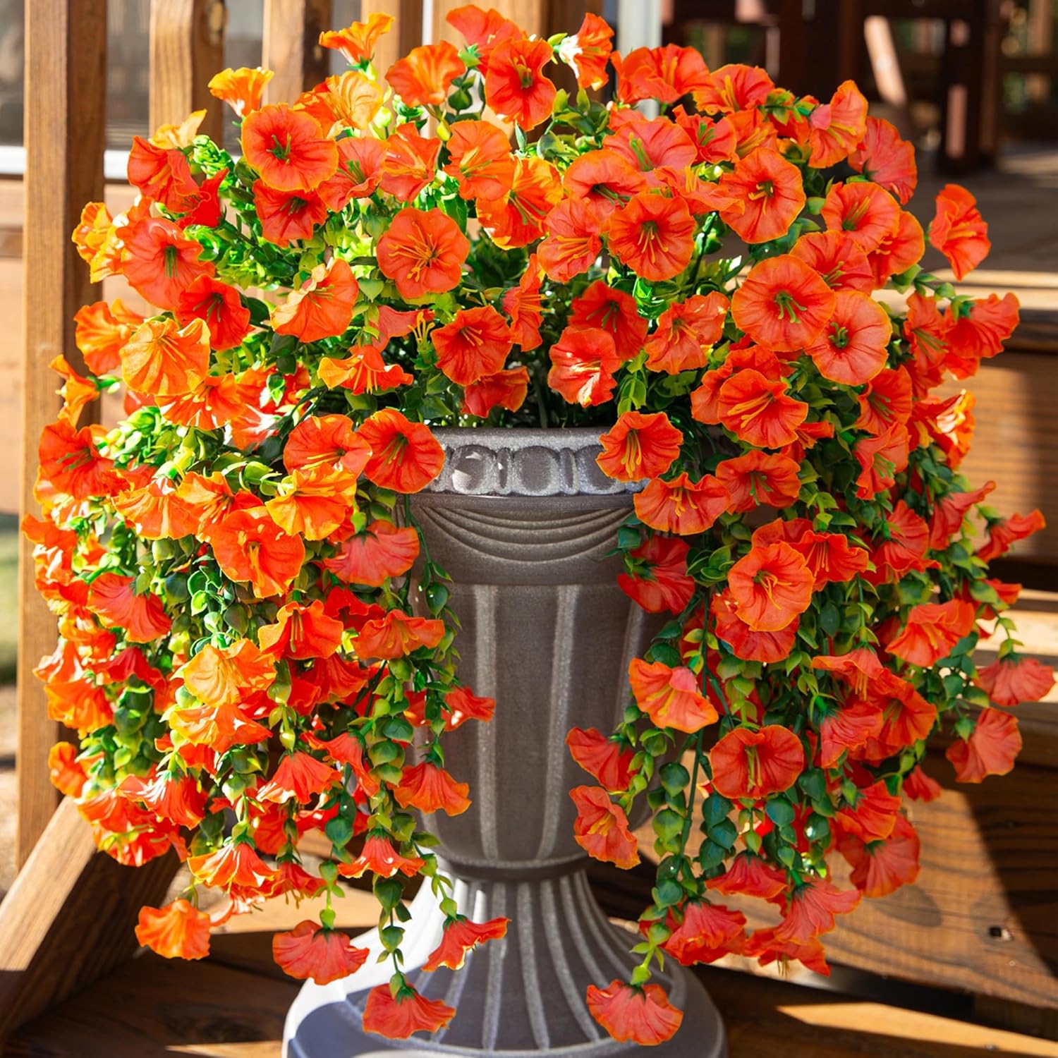 Ivydale Artificial Hanging Flowers with Eucalyptus and Petunias