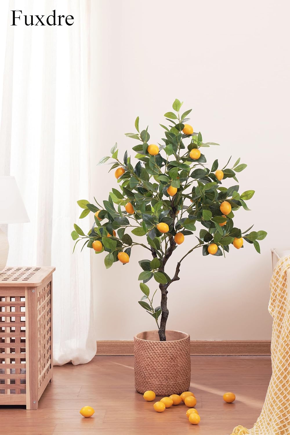 4ft Artificial Lemon Tree for Home Office Decor