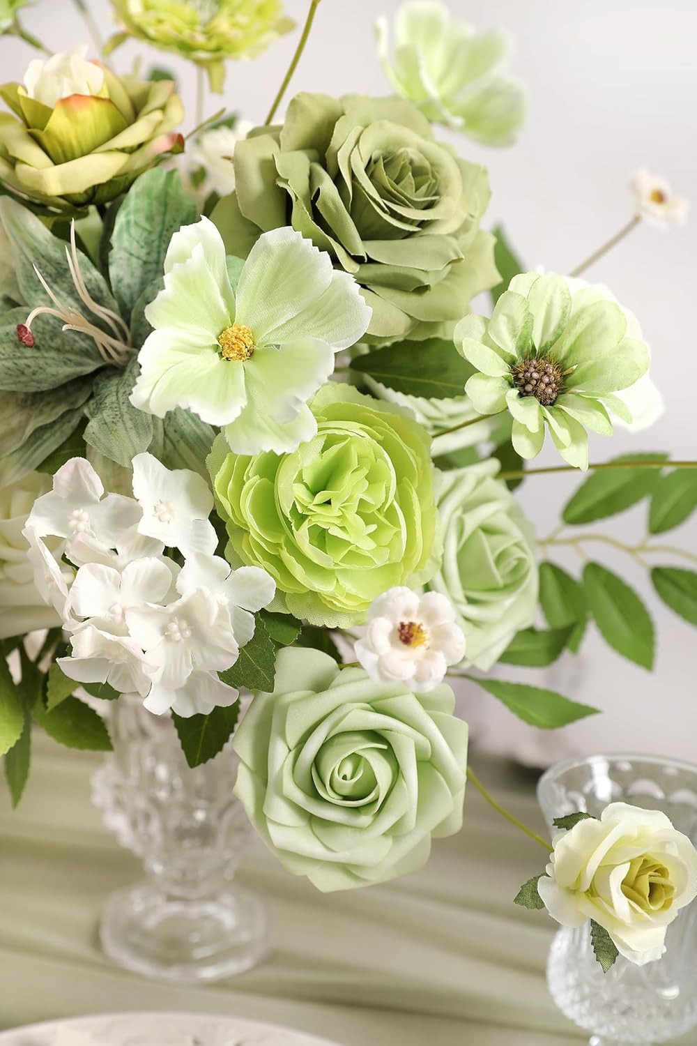 GAATEEK Artificial Flowers Roses with Stems for DIY Decorations