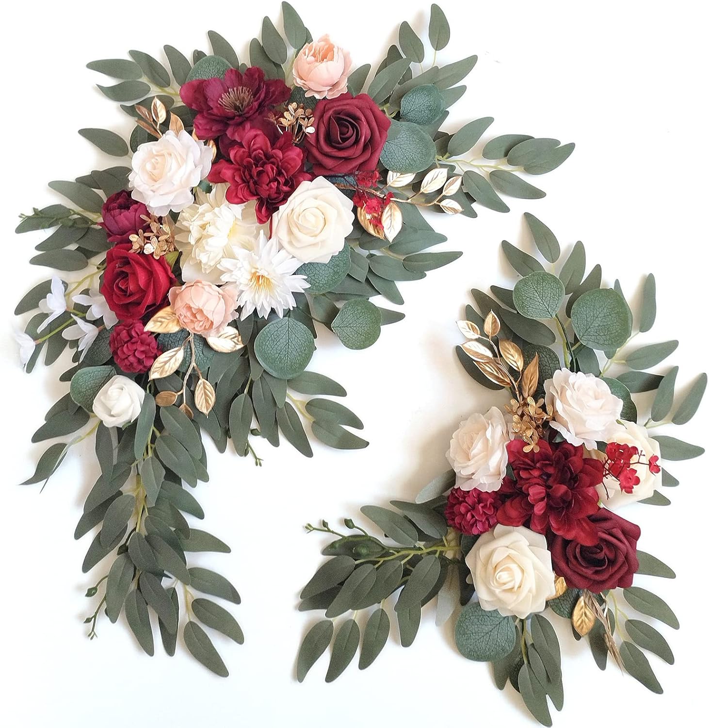 Faux Flower Swag Set of 2 for Wedding Welcome Signs