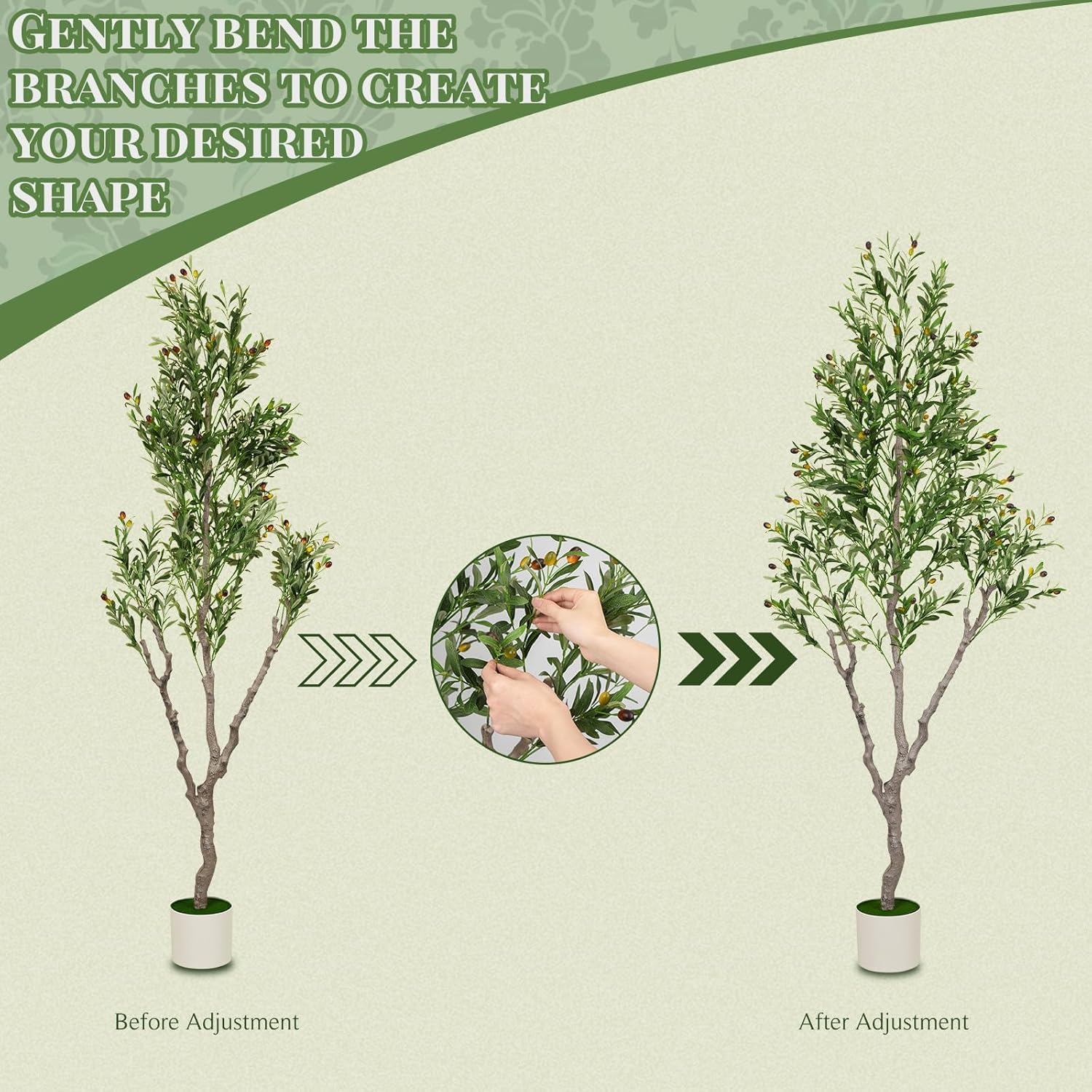 Olive Trees Artificial Plant Indoor 6FT Tall Faux Olive Tree
