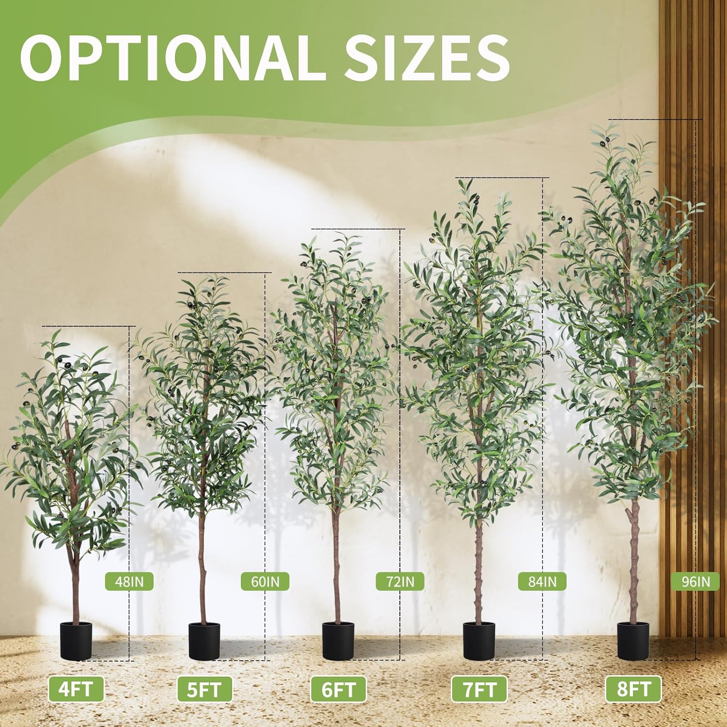 CETRD Realistic Artificial Olive Tree 6FT Tall