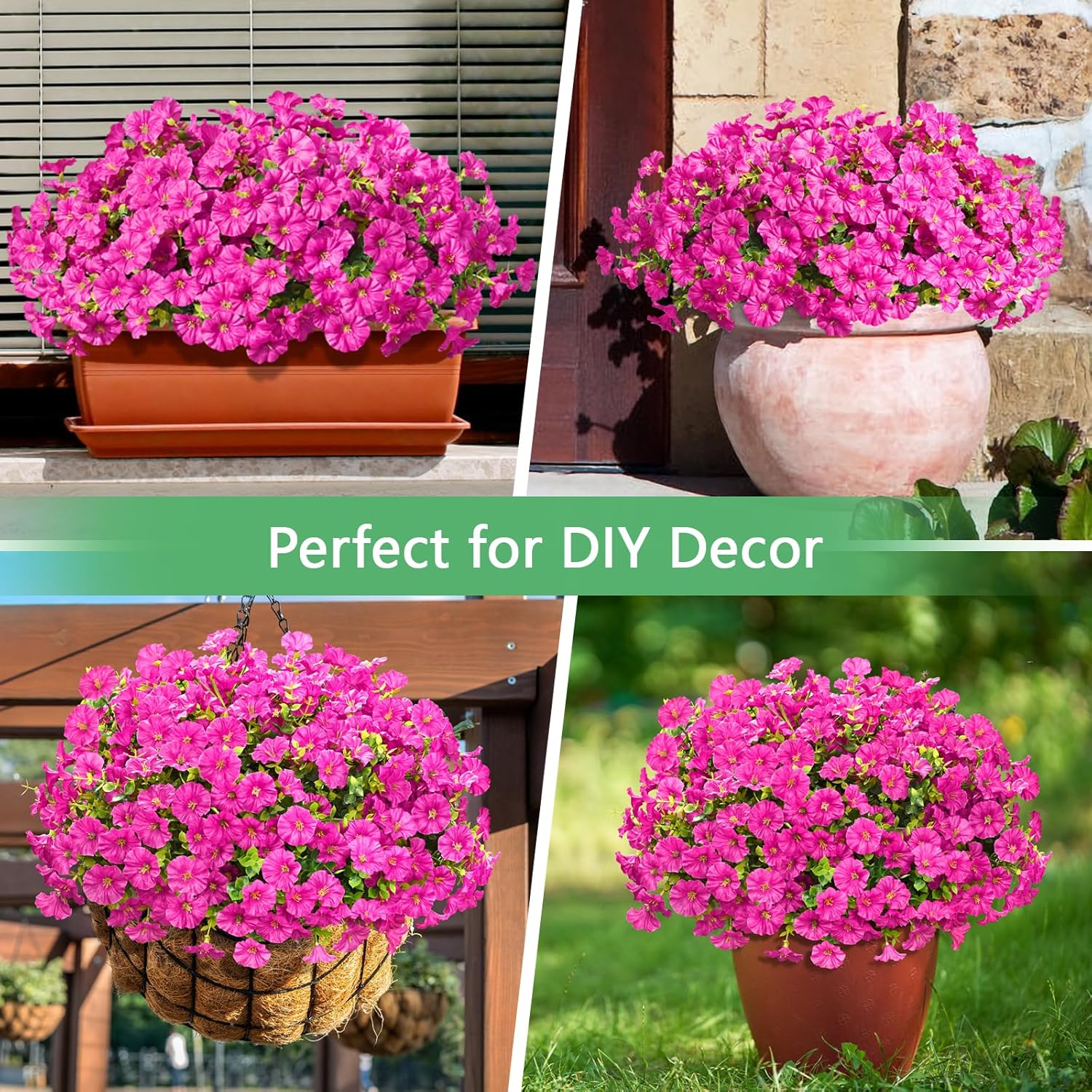 Yastouay Artificial Flowers for Outdoor Decoration
