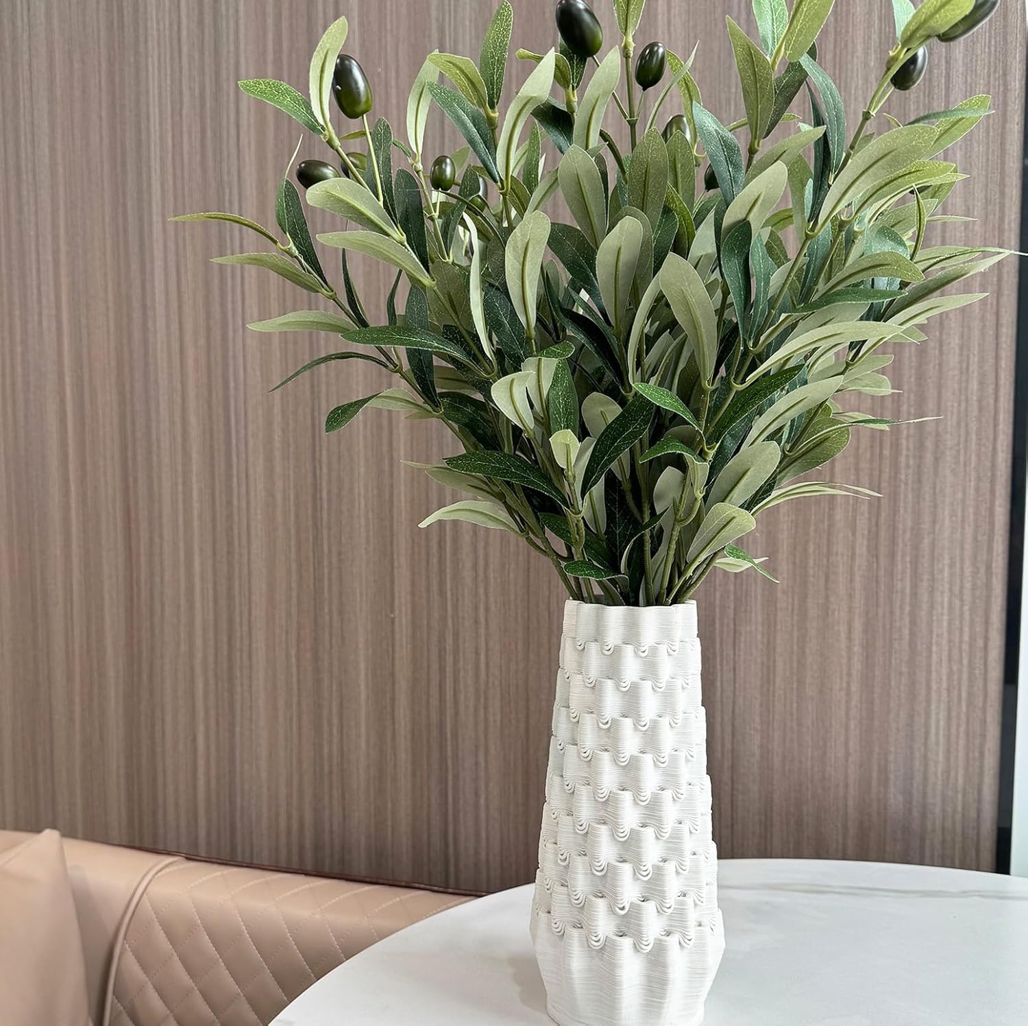 5PCS Artificial Olive Branches 18 Inch for Vase Decor