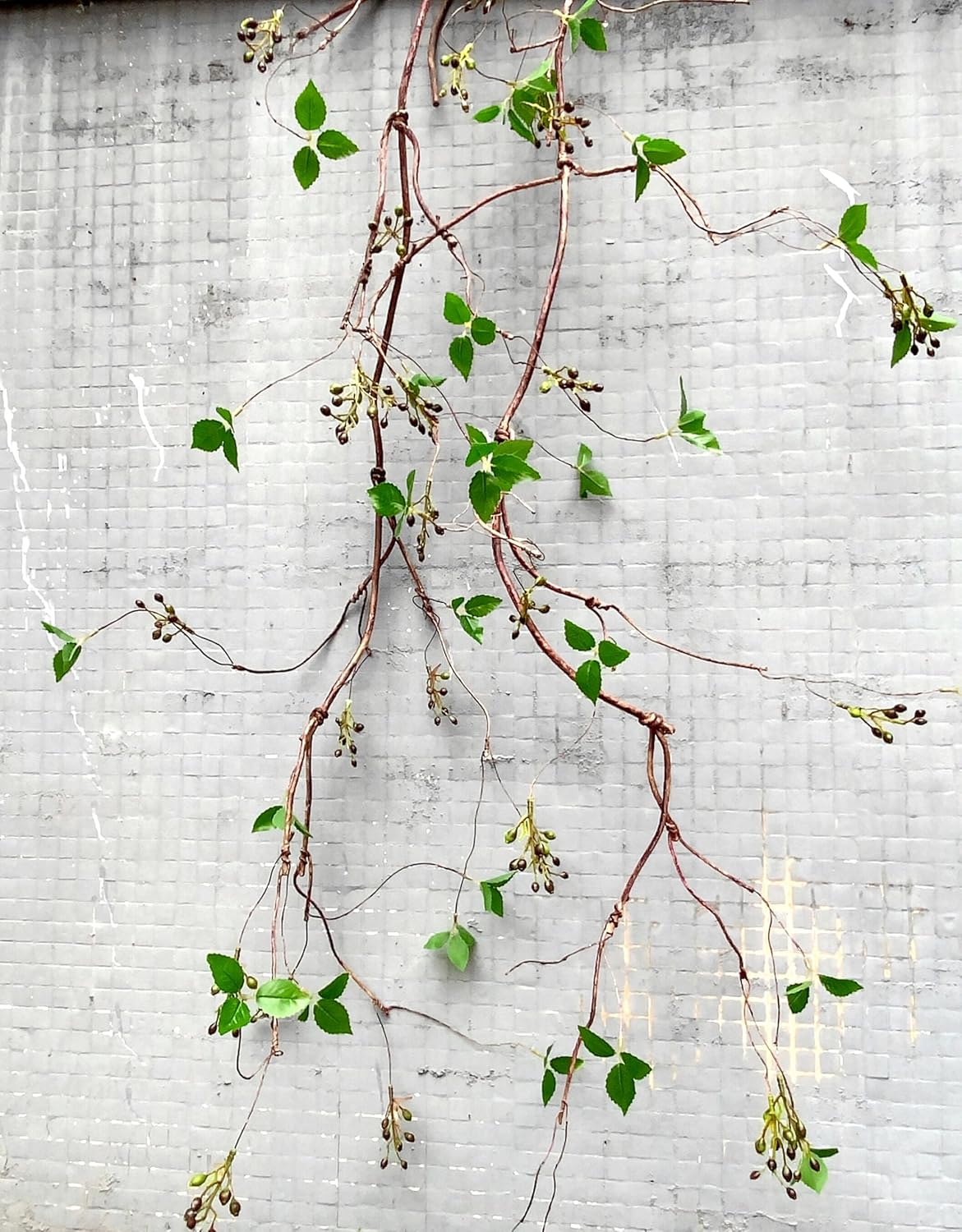 Decolival Artificial Vine with Fruits and Leaves 67 Inches Pack of 2