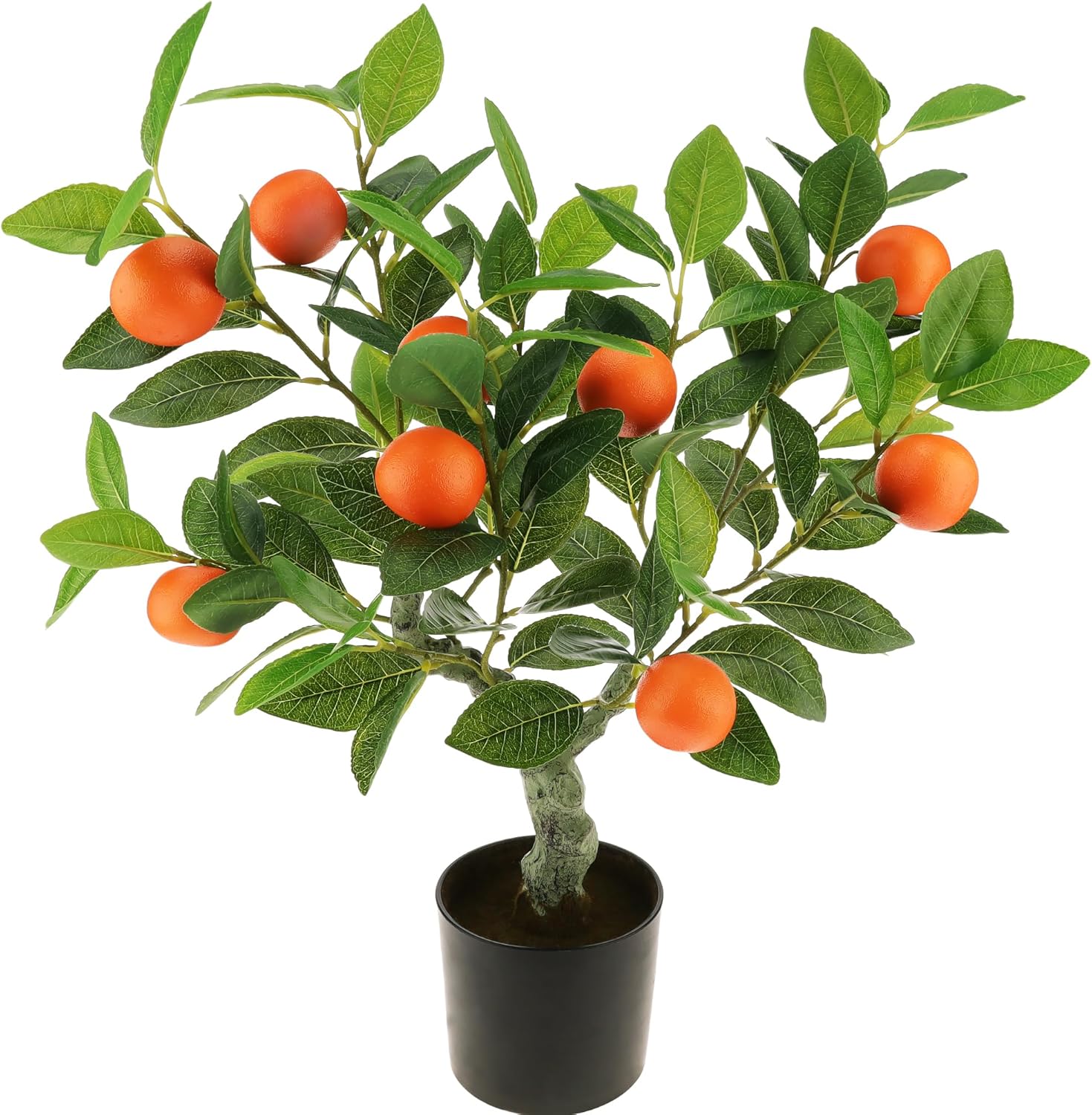 23 Inch Realistic Artificial Orange Tree with Fake Mandarin Oranges