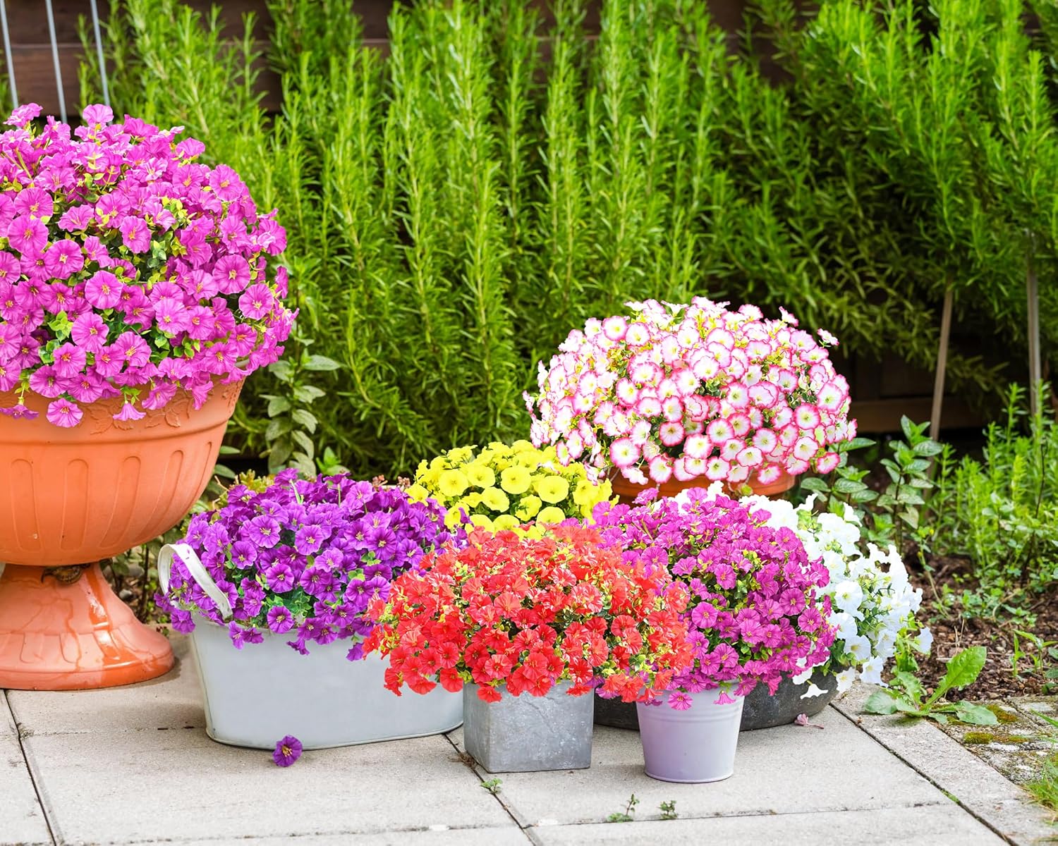 Yastouay Artificial Flowers for Outdoor Decoration