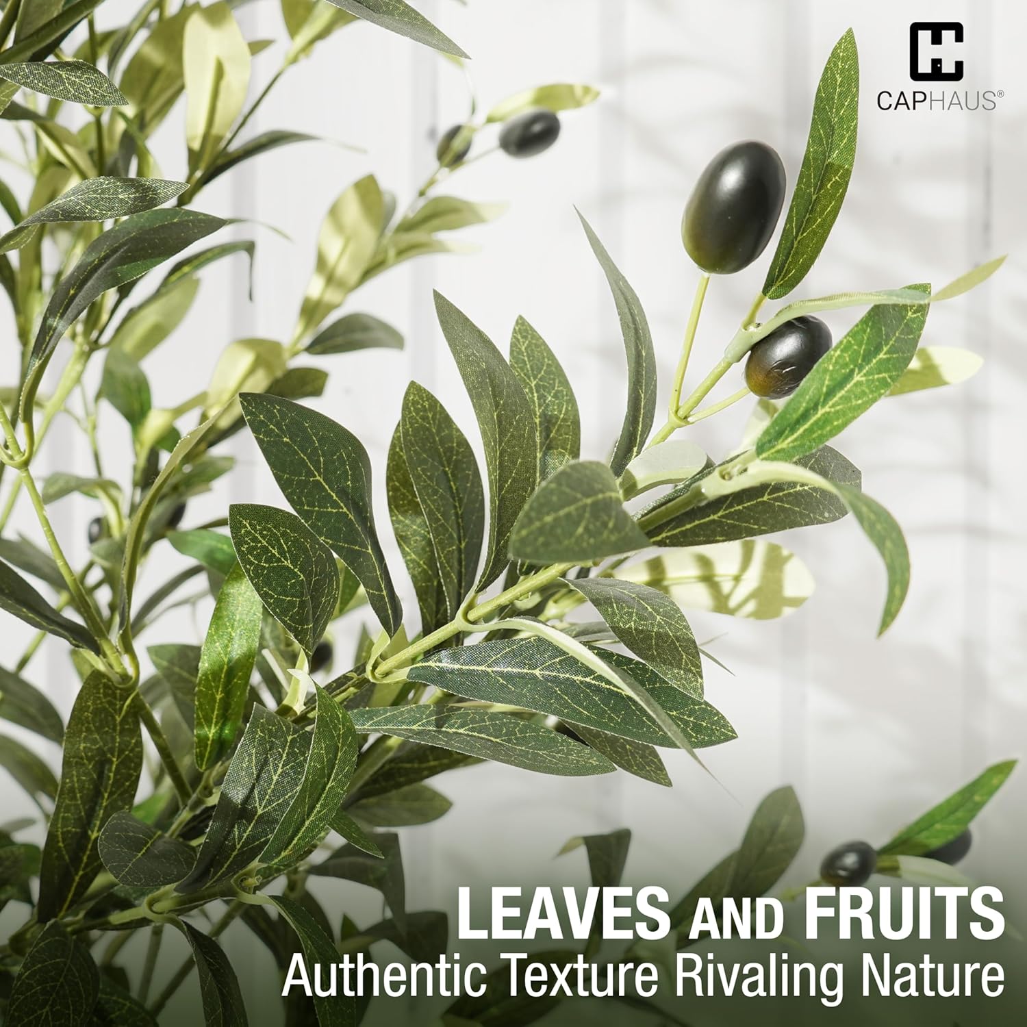 CAPHAUS 7 Feet Artificial Olive Tree with Pot