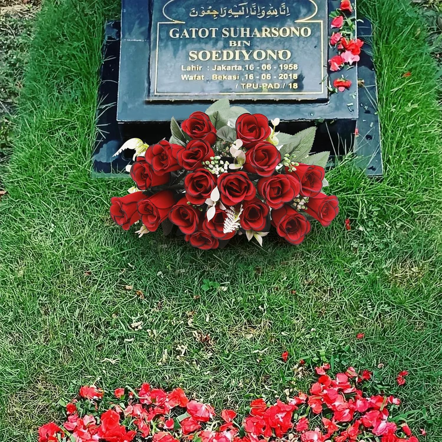 UArtlines Artificial Cemetery Flowers for Grave