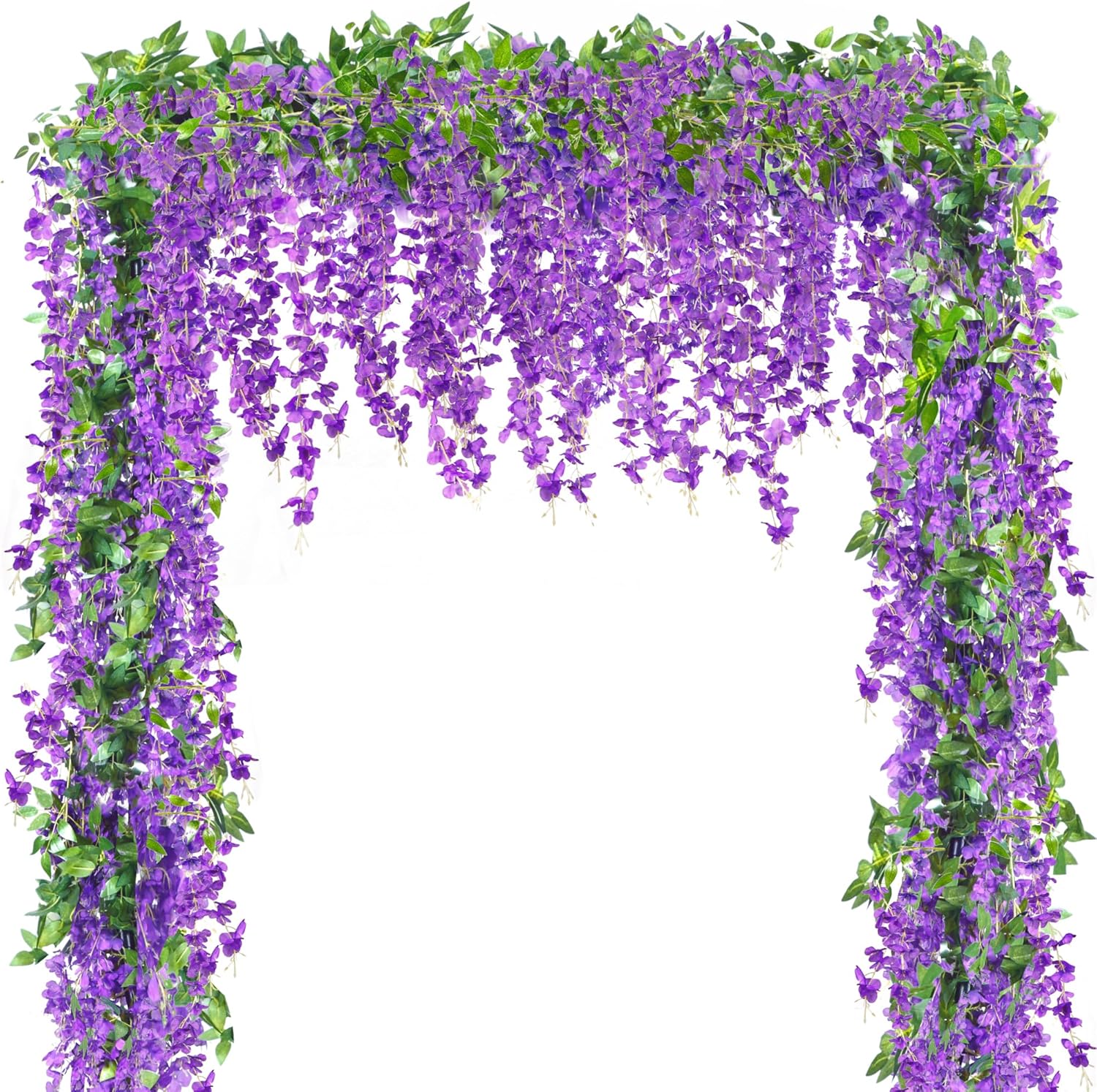 Sggvecsy 6Pcs Wisteria Garland Artificial Flowers