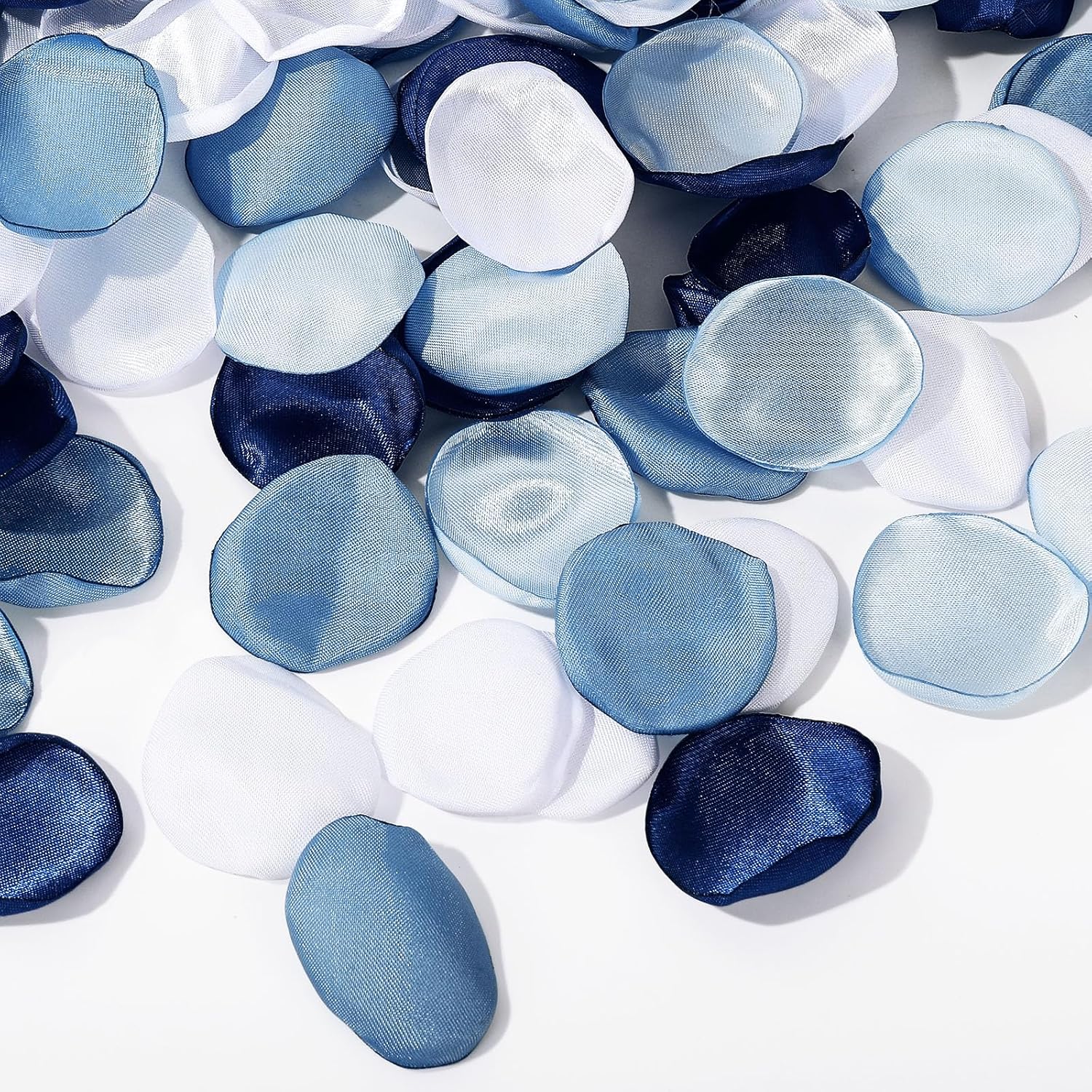 600Pcs Artificial Silk Rose Petals Dusty Blue Wedding Decor