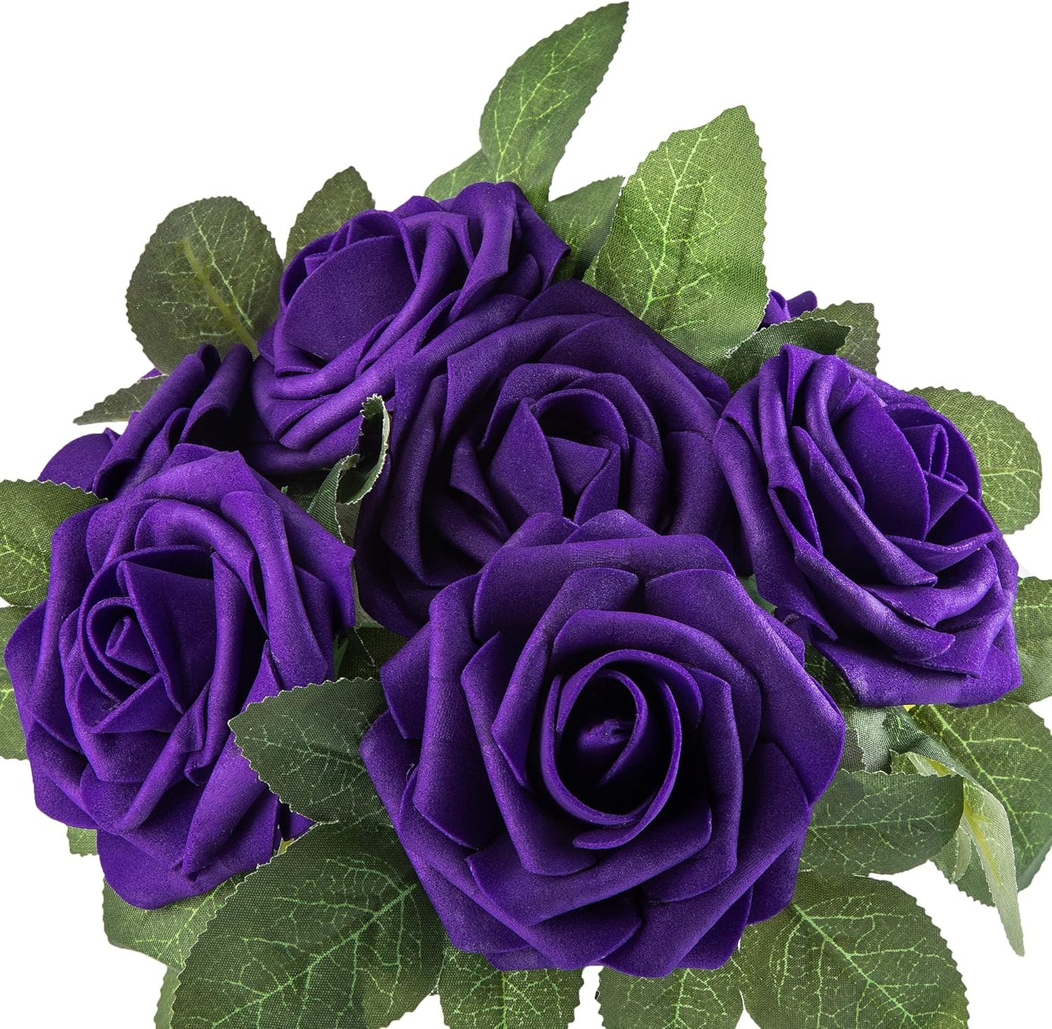 Lansdowns Artificial Foam Rose 25pcs Purple Realistic