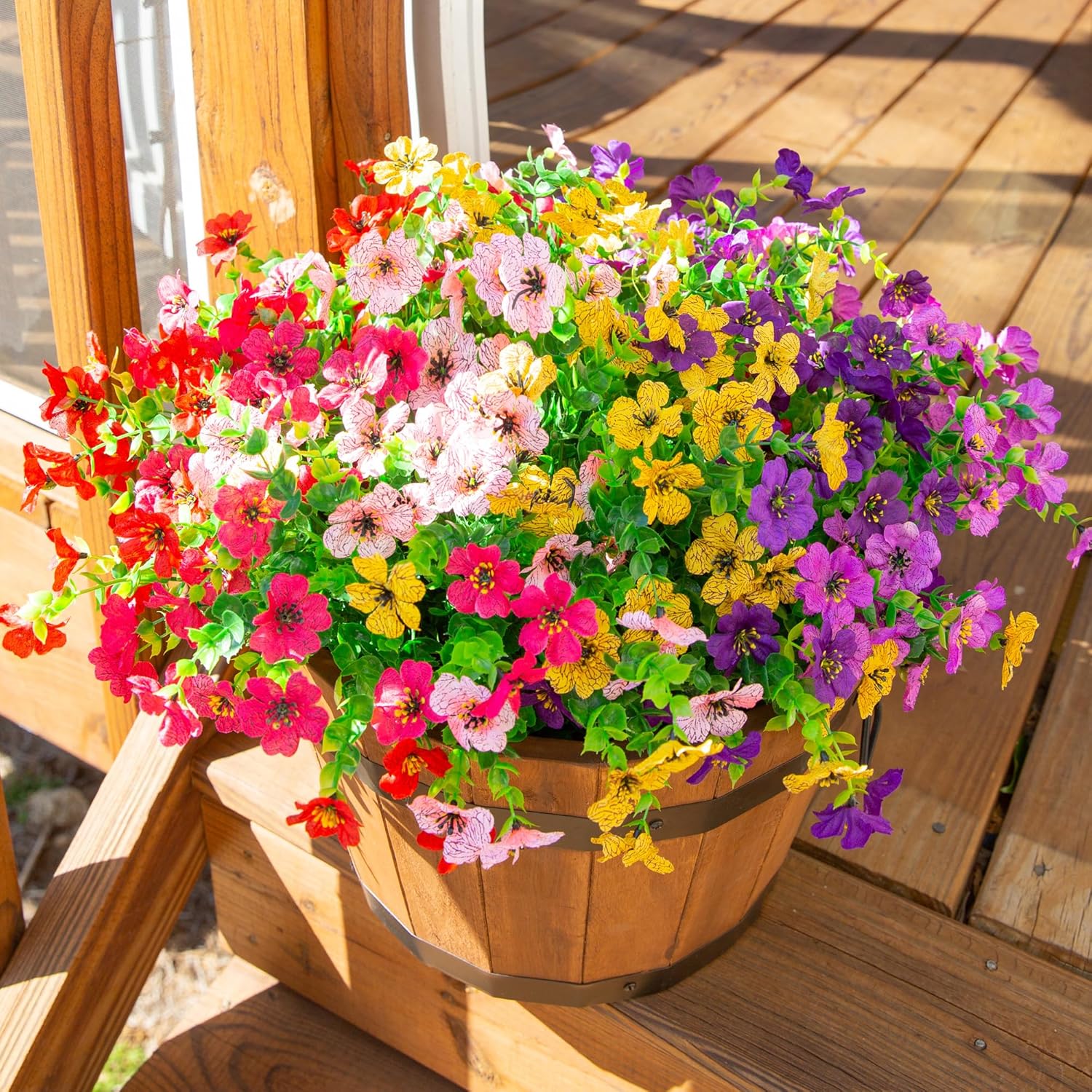 HyeFlora Artificial Daisy Flowers 12 Bundles